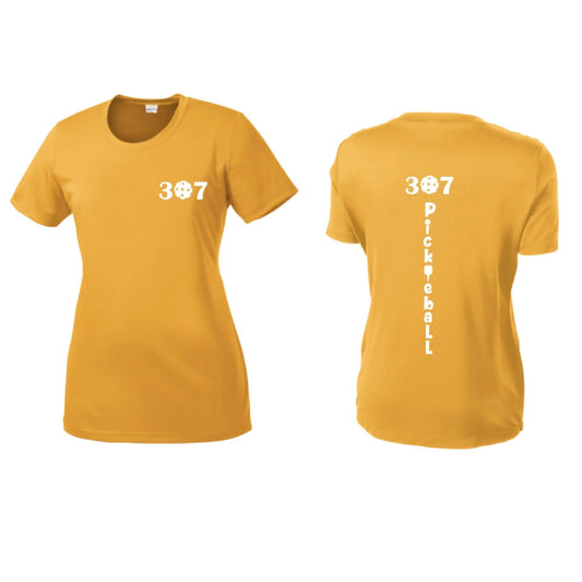 307 Wyoming Pickleball Club | Women’s Short Sleeve Crewneck Pickleball Shirts | 100% Polyester