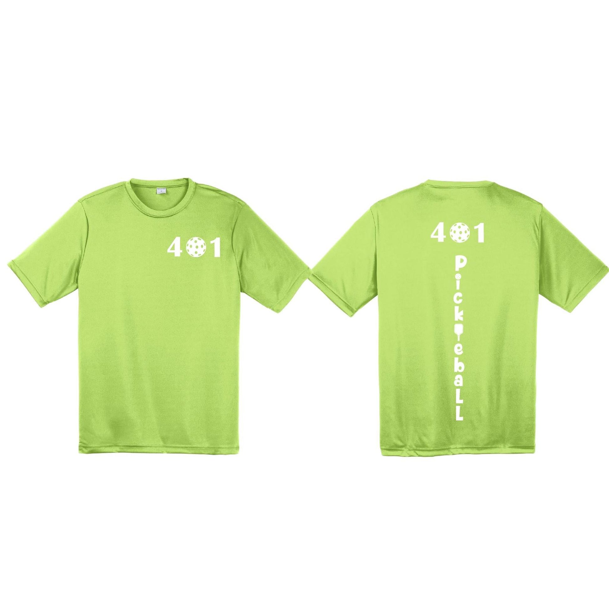 401 Rhode Island Pickleball Club | Men's Short Sleeve Pickleball Performance T-Shirt | 100% Polyester