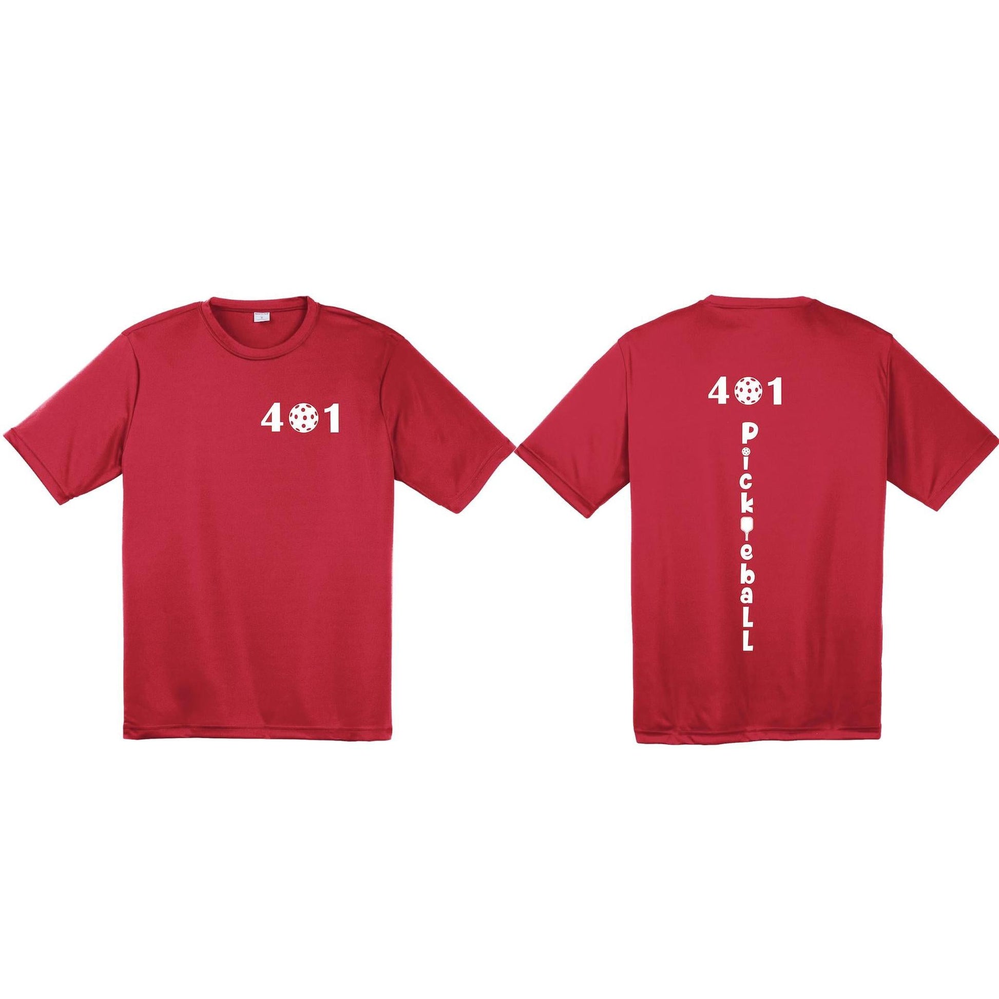 401 Rhode Island Pickleball Club | Men's Short Sleeve Pickleball Performance T-Shirt | 100% Polyester