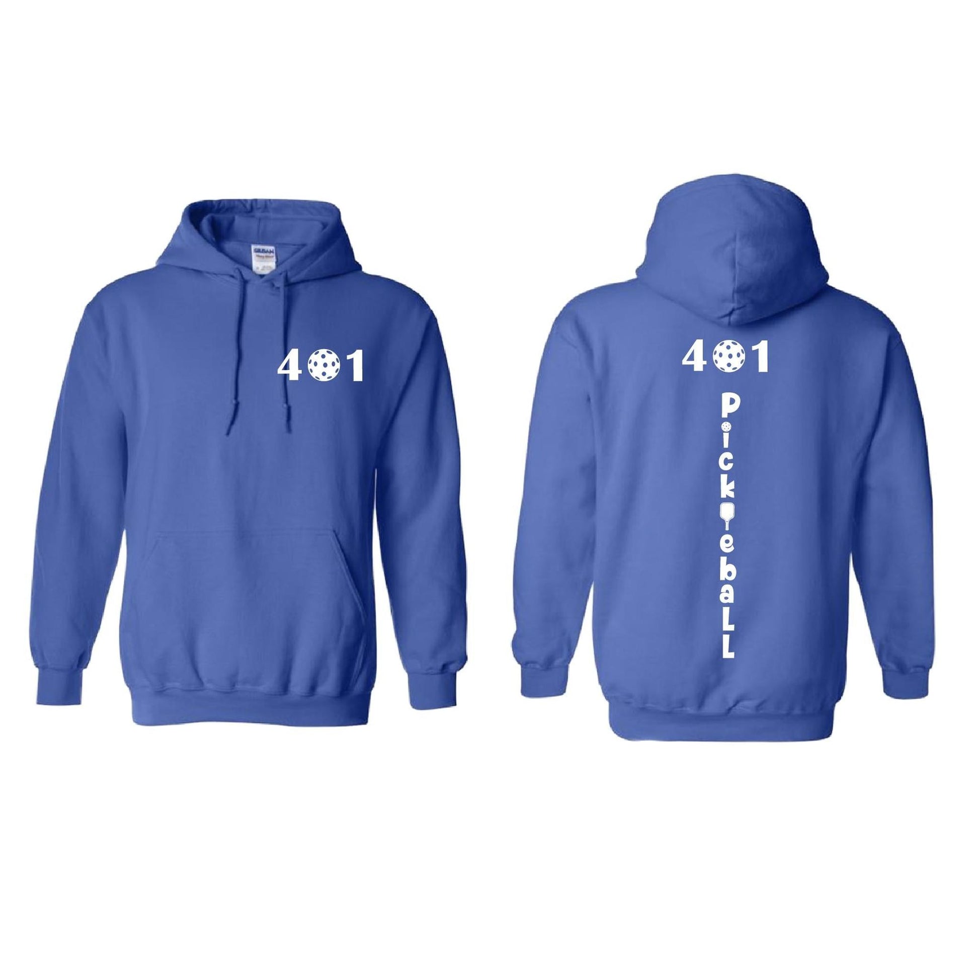 401 Rhode Island Pickleball Club | Unisex Hoodie Pickleball Sweatshirt | 50% Cotton 50% Polyester