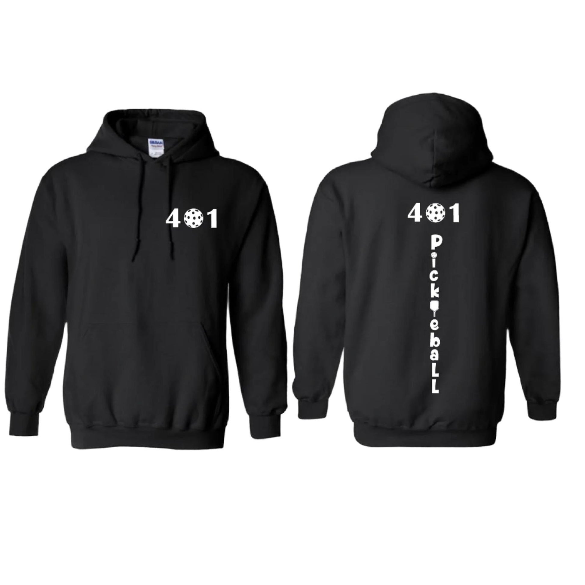 401 Rhode Island Pickleball Club | Unisex Hoodie Pickleball Sweatshirt | 50% Cotton 50% Polyester