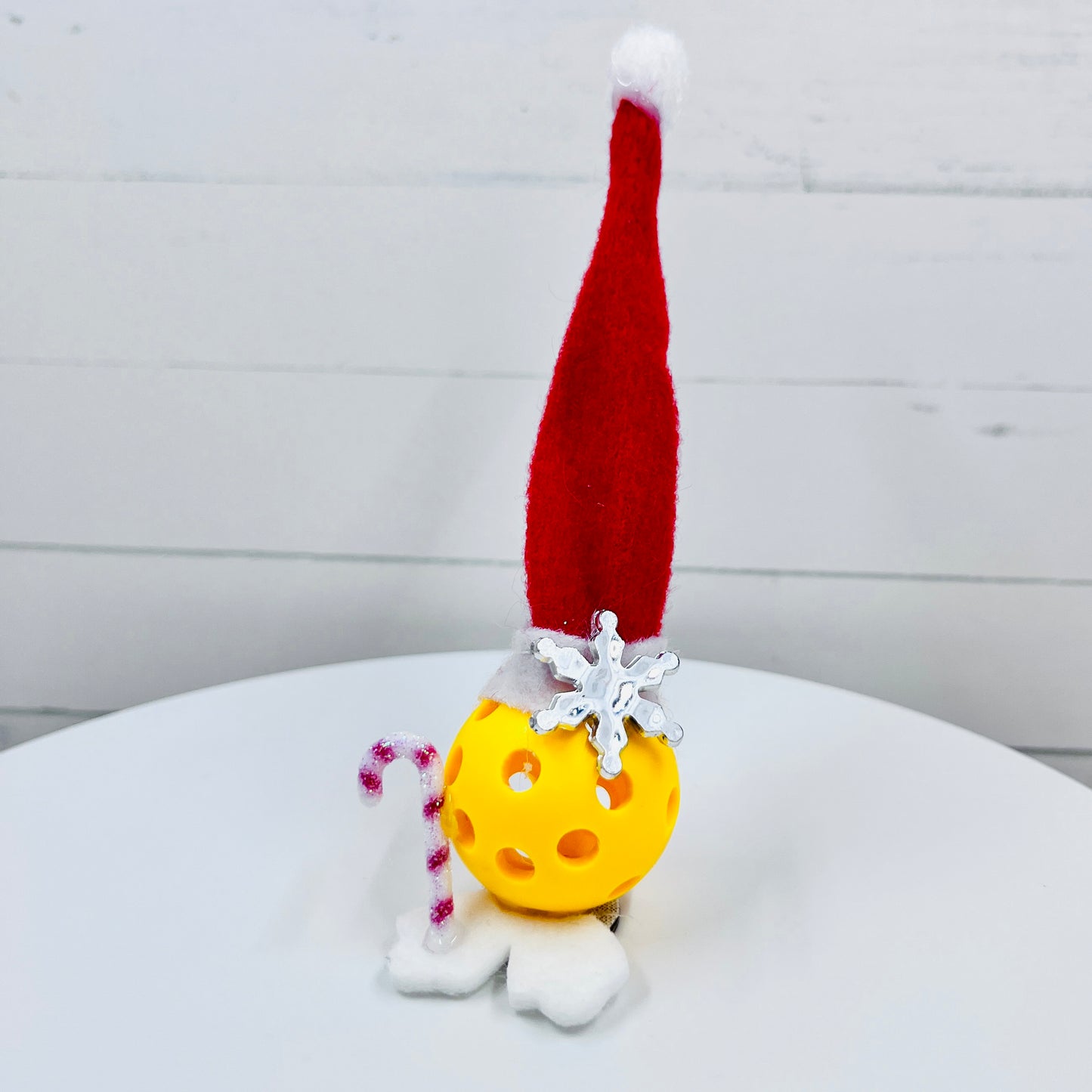 Micro Santa Pickleball Cake And Cupcake Toppers | Pickleball Christmas Gifts And Decor