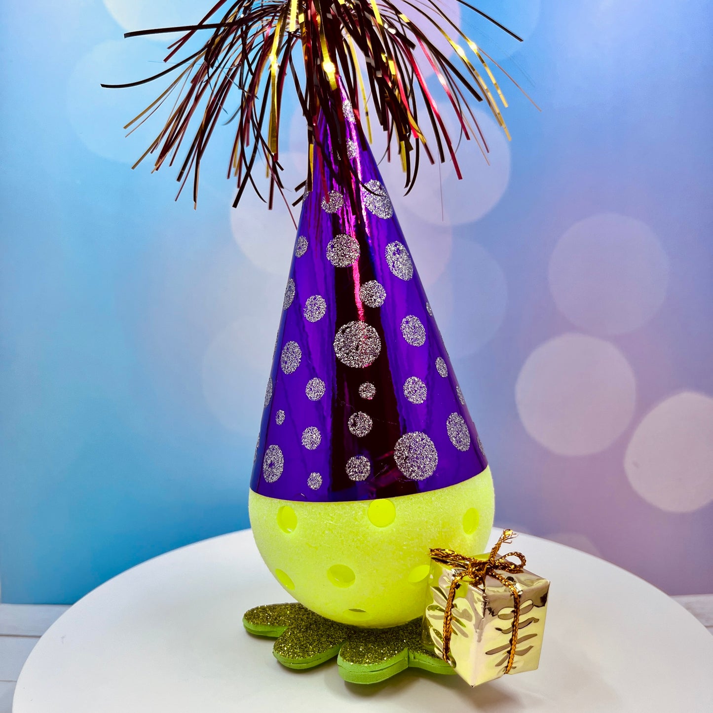 Celebration Pickleball Cake And Cupcake Toppers (Full Size Pickleballs) | Fun Pickleball Gifts