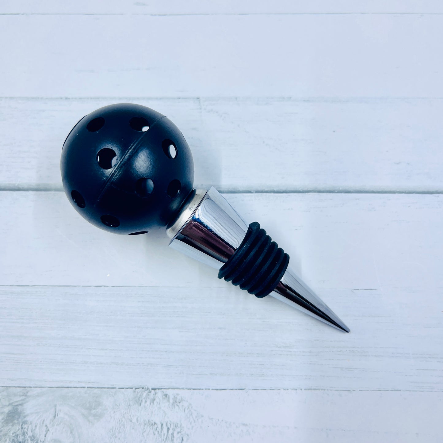 Pickleball Wine Bottle Stopper (Customizable) | Fun Pickleball Gifts