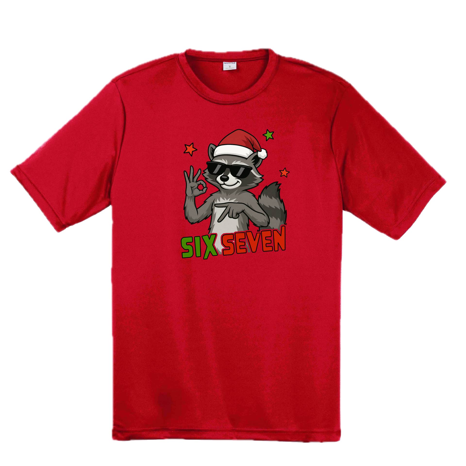 67 Raccoon | Men's Short Sleeve Athletic Performance T-Shirt | 100% Polyester