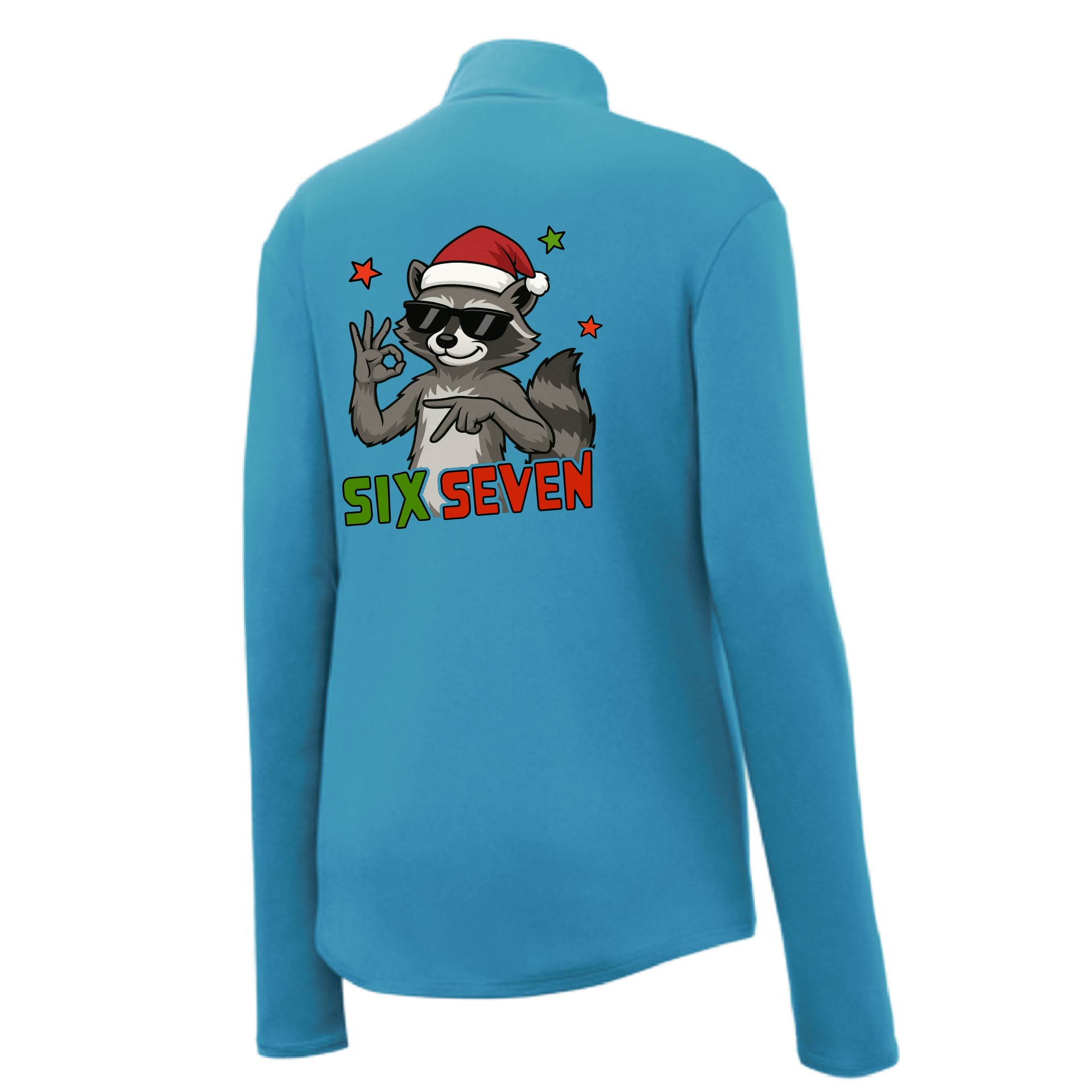 67 Raccoon | Women's 1/4 Zip Performance Pullover Shirts | 100% Polyester