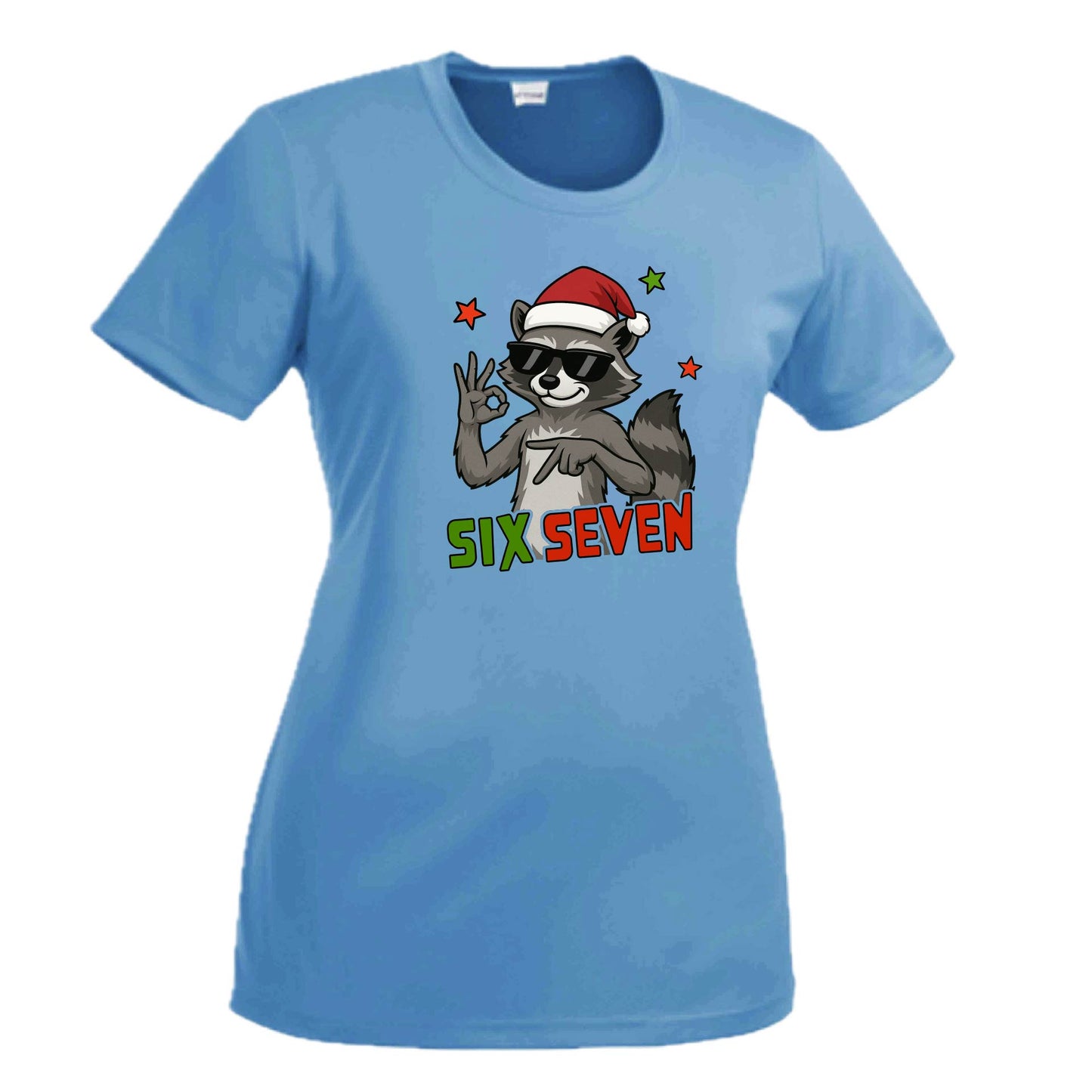 67 Raccoon | Women's Short Sleeve Crewneck T-Shirts | 100% Polyester