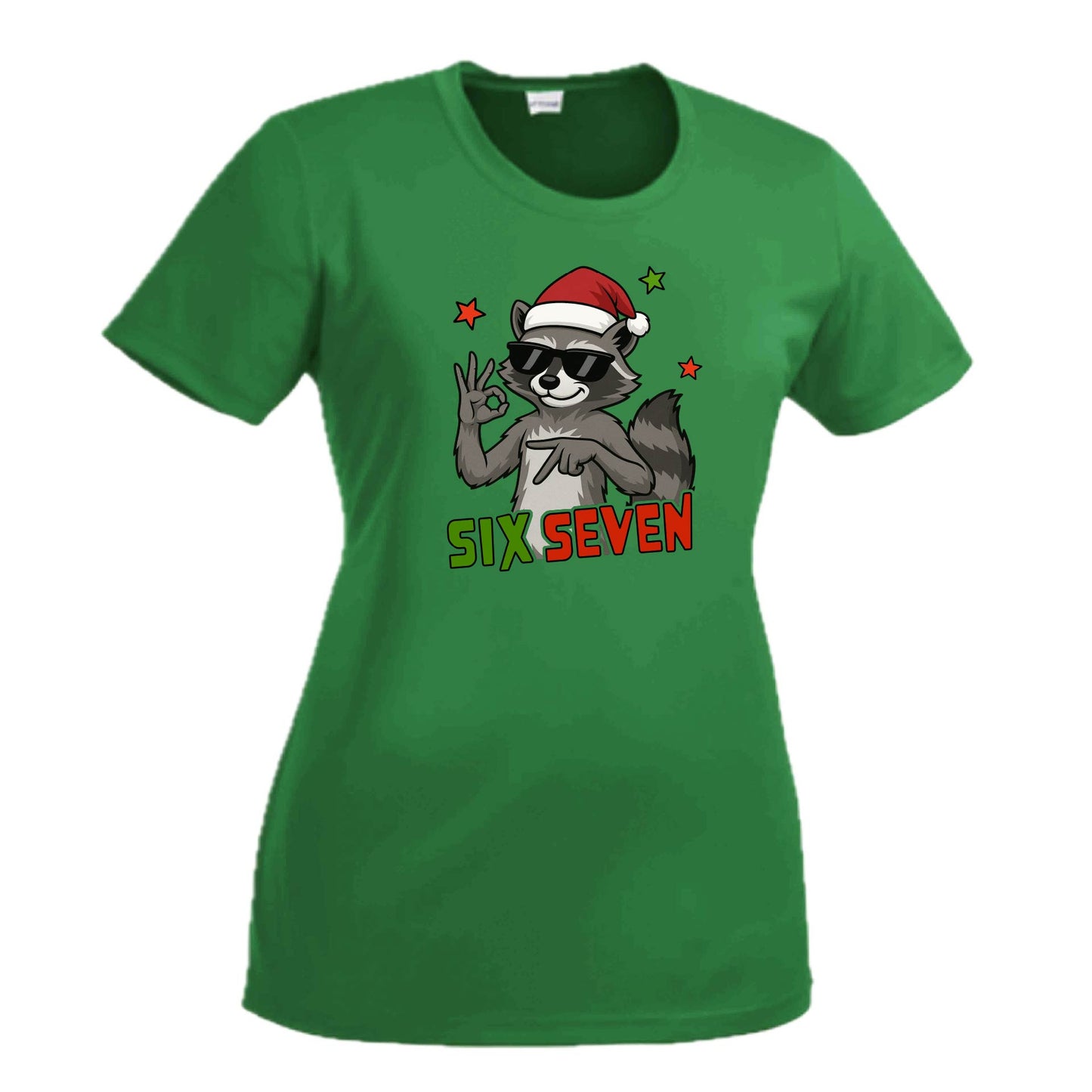 67 Raccoon | Women's Short Sleeve Crewneck T-Shirts | 100% Polyester