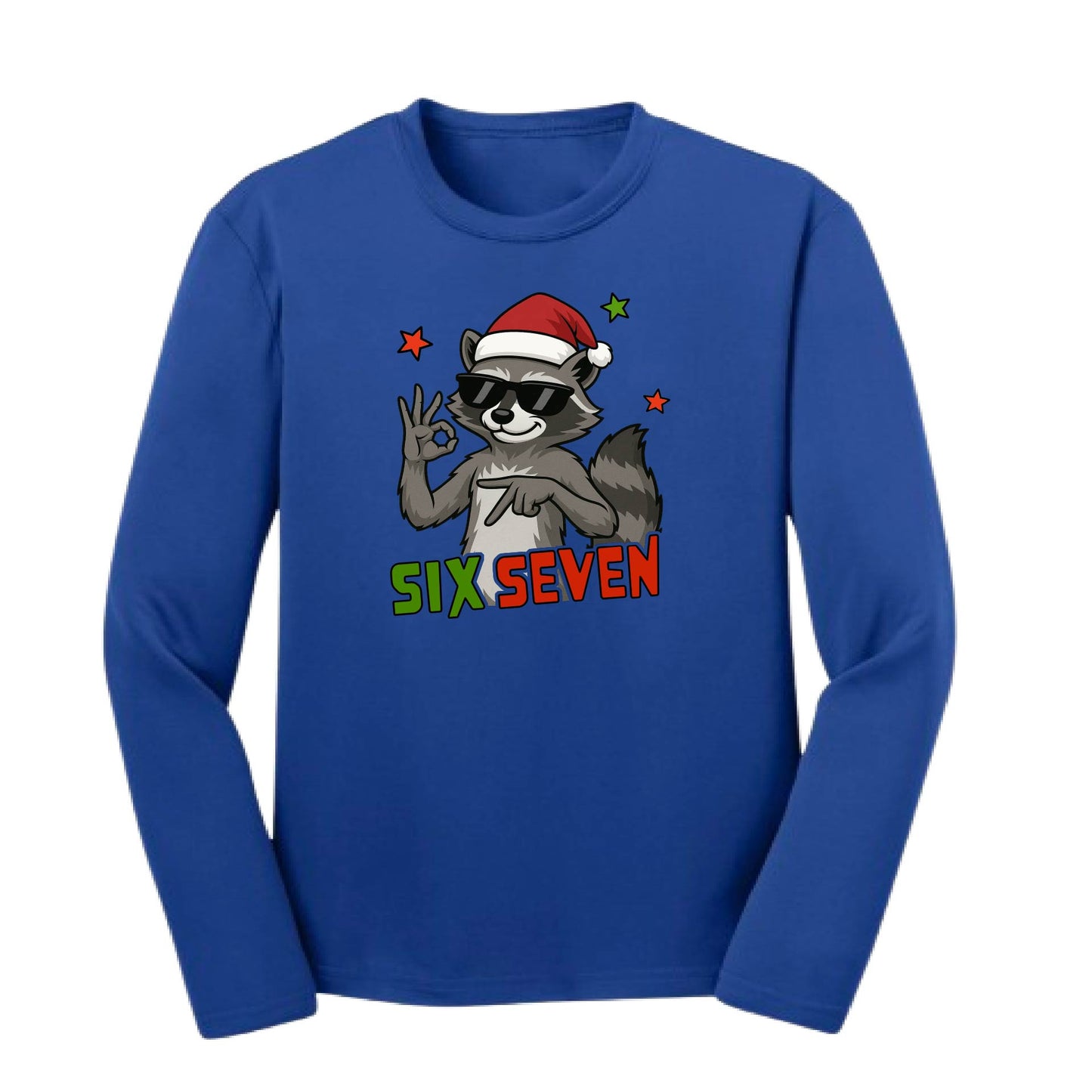 67 Raccoon | Youth Long Sleeve Performance T-Shirts | 100% Polyester