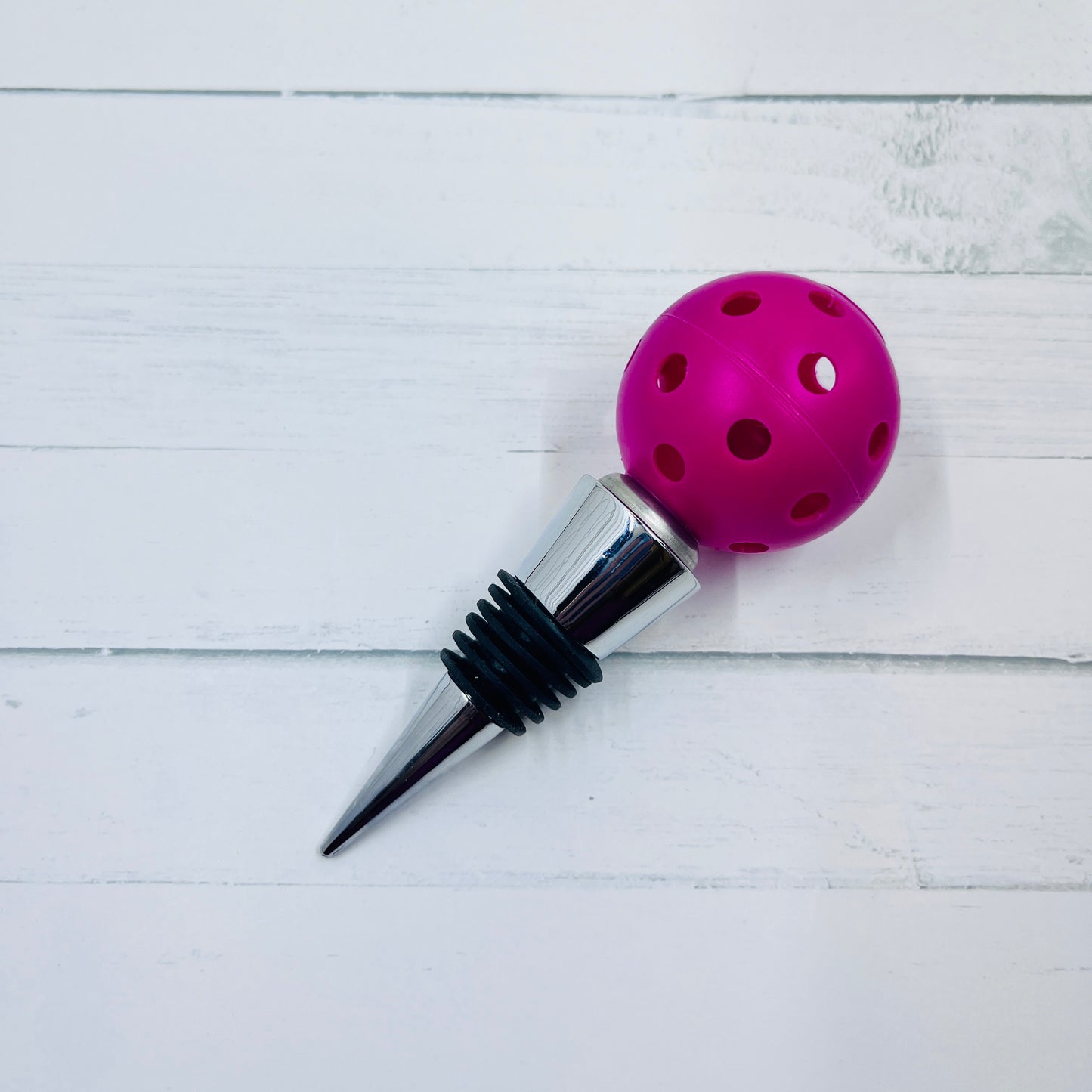 Pickleball Wine Bottle Stopper (Customizable) | Fun Pickleball Gifts