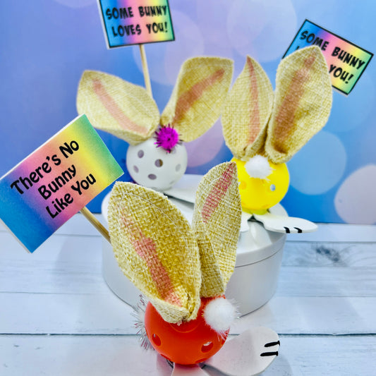 Mini Easter Pickleball Gnomes | Pickleball Easter Gifts And Decor