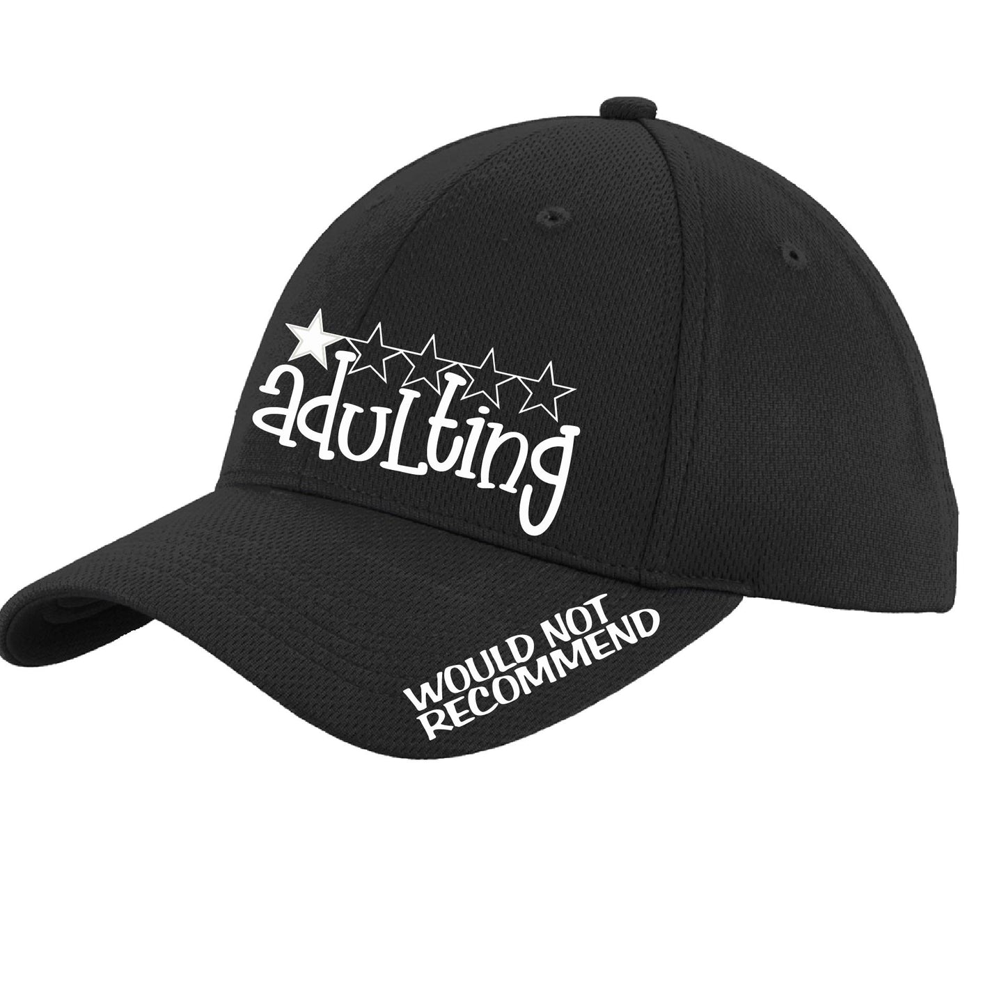 Adulting 1 Star - Would Not Recommend | Performance Hat | Moisture-Wicking 100% Polyester