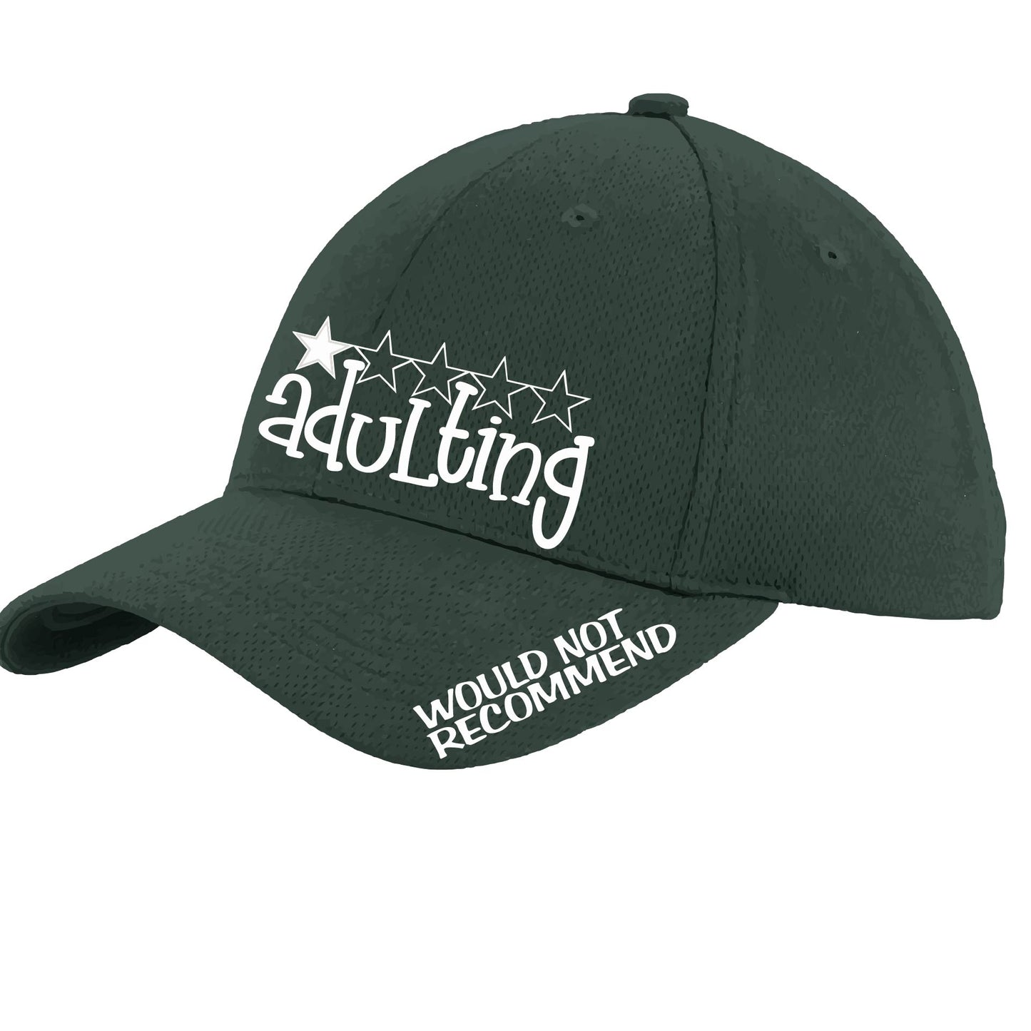 Adulting 1 Star - Would Not Recommend | Performance Hat | Moisture-Wicking 100% Polyester
