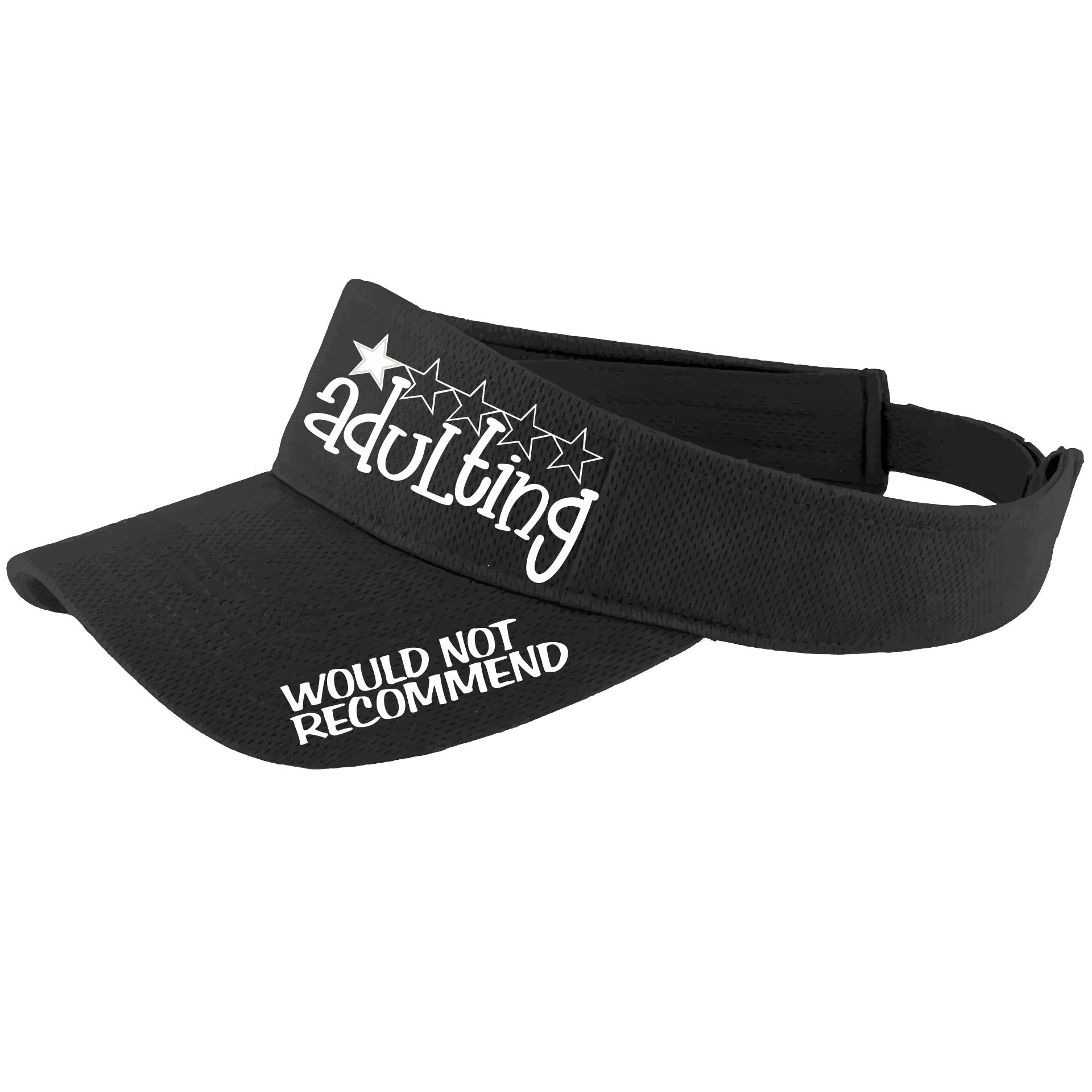 Adulting 1 Star - Would Not Recommend | Visors | Moisture Wicking 100% Polyester