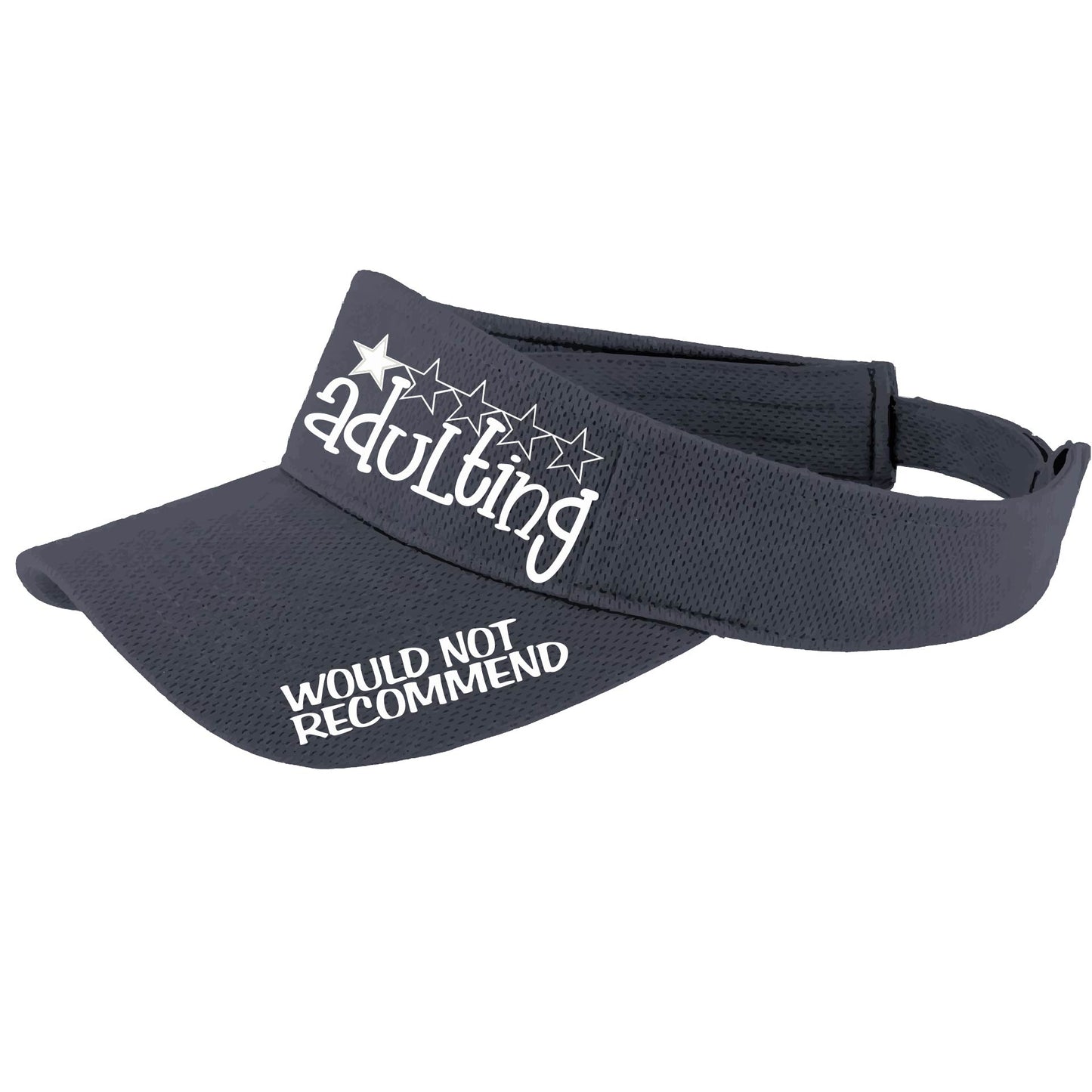 Adulting 1 Star - Would Not Recommend | Visors | Moisture Wicking 100% Polyester