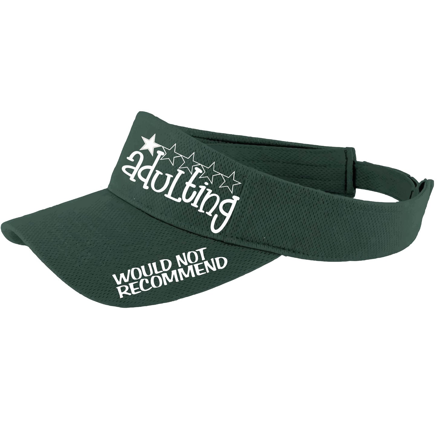Adulting 1 Star - Would Not Recommend | Visors | Moisture Wicking 100% Polyester