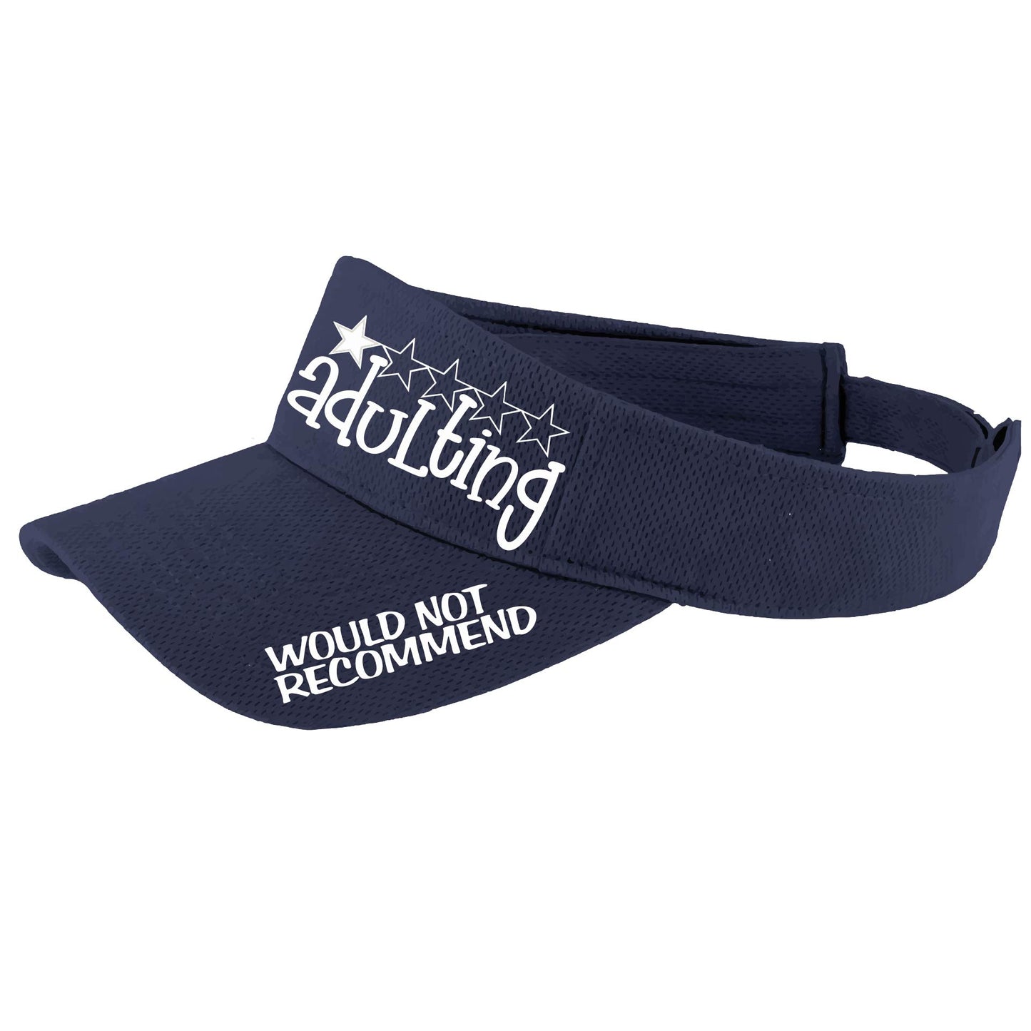 Adulting 1 Star - Would Not Recommend | Visors | Moisture Wicking 100% Polyester