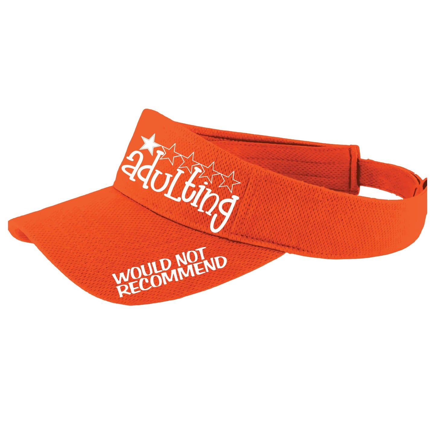 Adulting 1 Star - Would Not Recommend | Visors | Moisture Wicking 100% Polyester