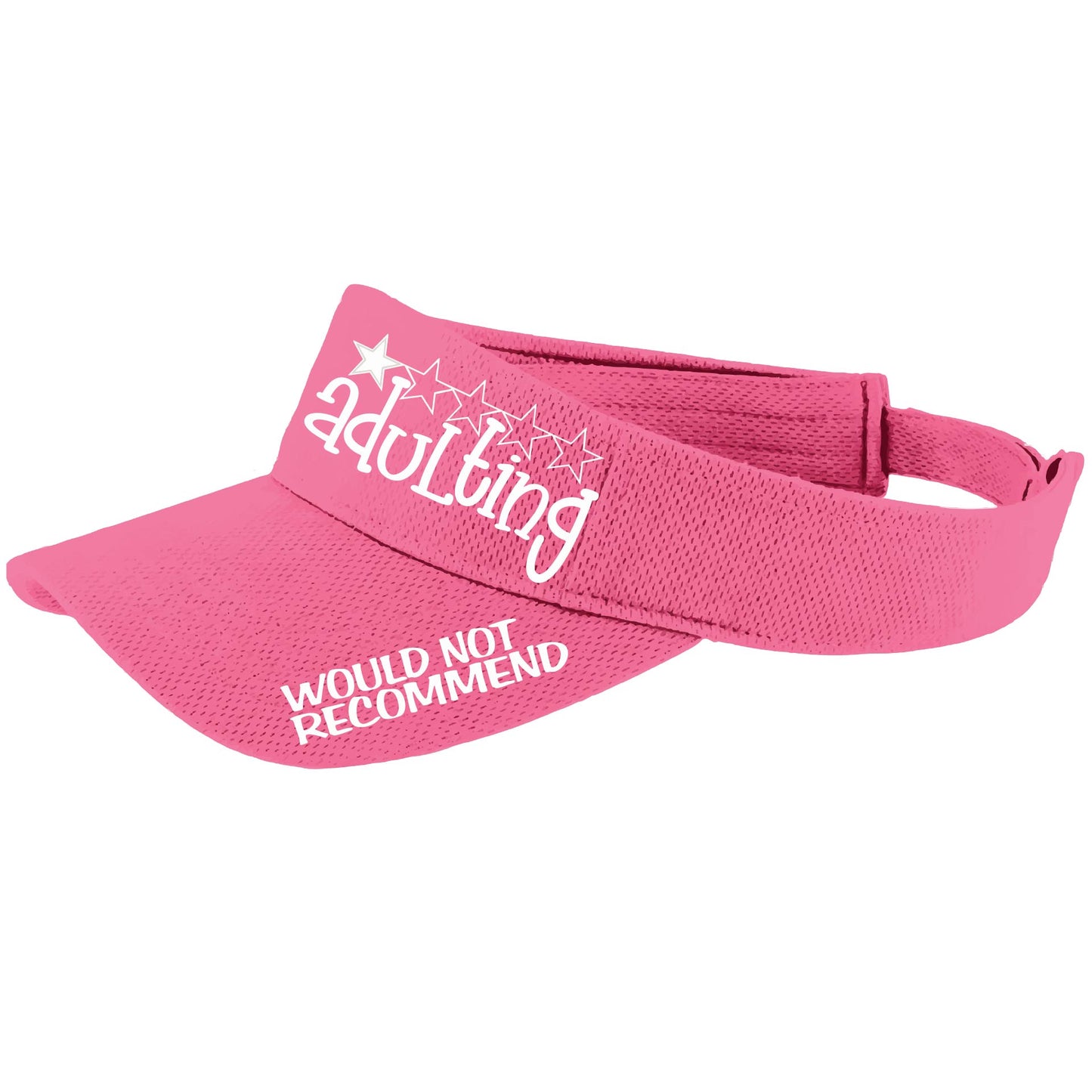 Adulting 1 Star - Would Not Recommend | Visors | Moisture Wicking 100% Polyester