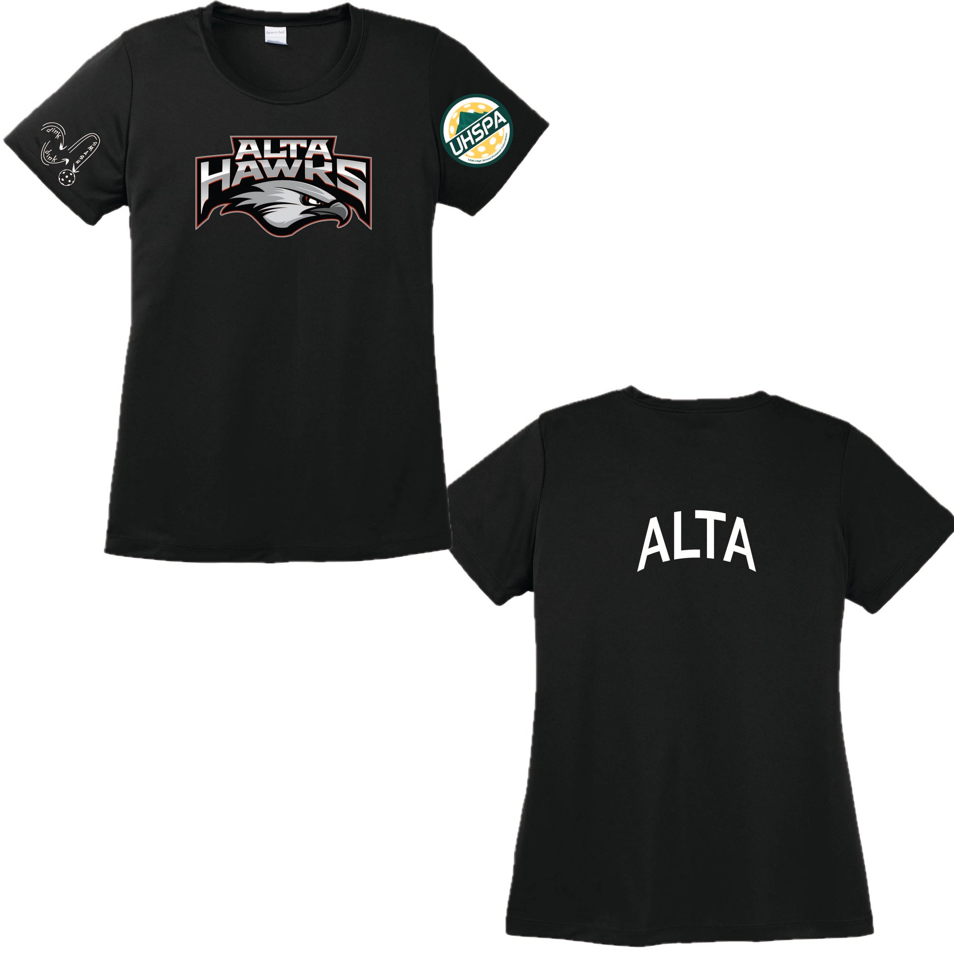 Alta High UHSPA | Women's Short Sleeve Crewneck T-Shirts | 100% Polyester