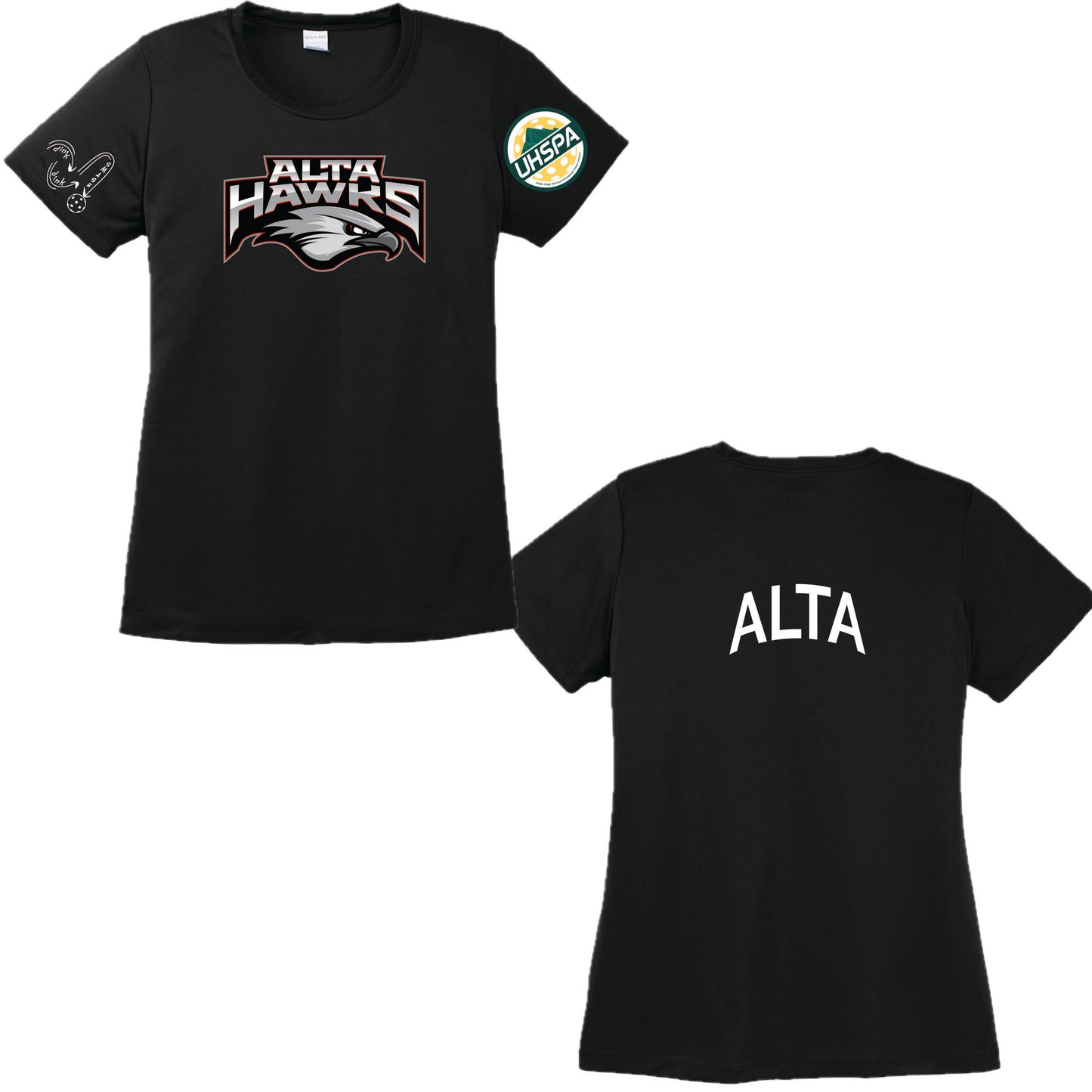 Alta High UHSPA | Women's Short Sleeve Crewneck T-Shirts | 100% Polyester