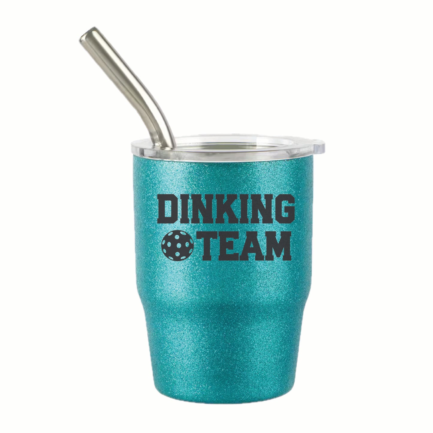 Pickleball "Here's to You" 3 oz Steel Tumblers | Party Favors Celebration Designs  | Fun Pickleball Gifts