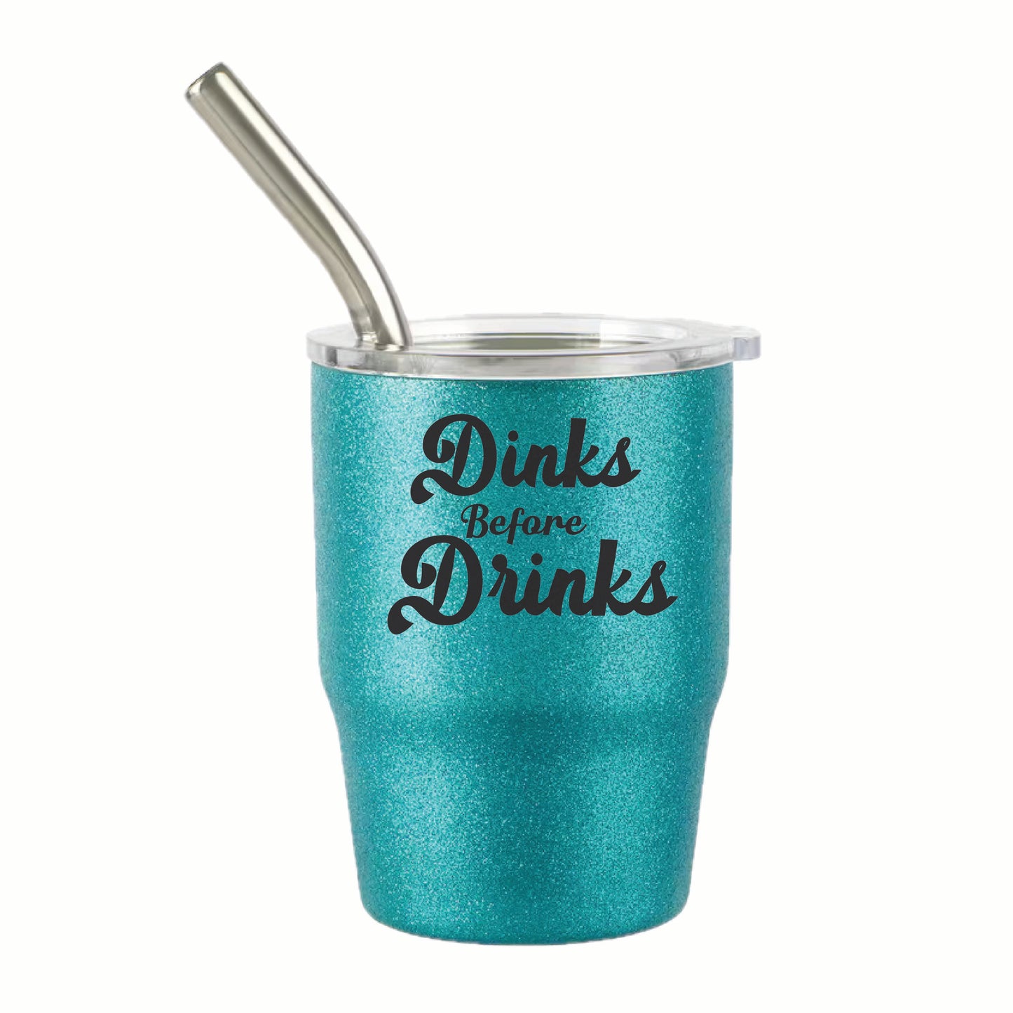 Pickleball "Here's to You" 3 oz Steel Tumblers | Party Favors Celebration Designs  | Fun Pickleball Gifts