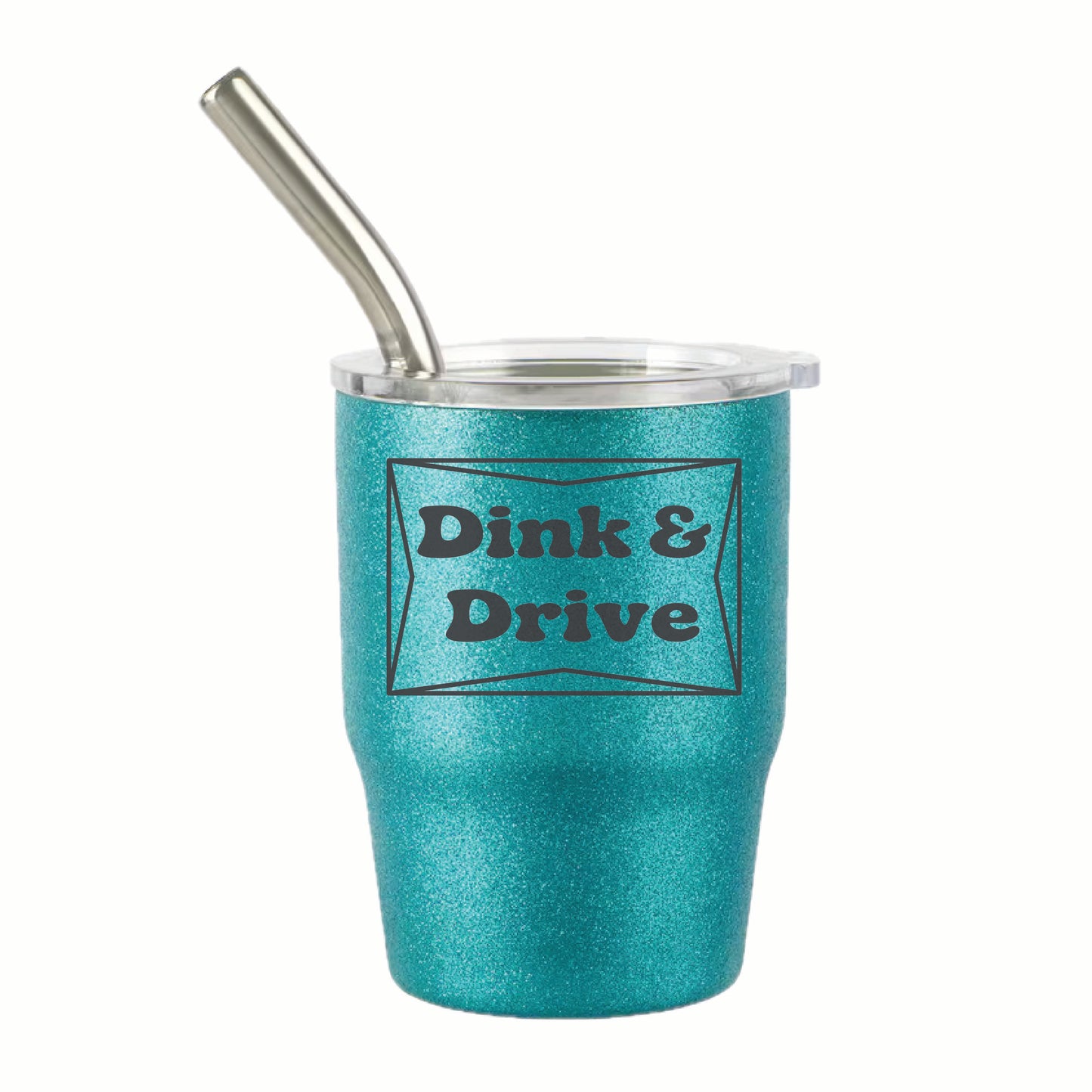 Pickleball "Here's to You" 3 oz Steel Tumblers | Party Favors Celebration Designs  | Fun Pickleball Gifts