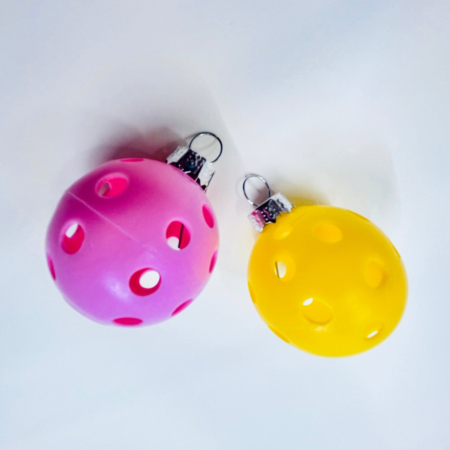 Set of 12 Mini Pickleball Christmas Ornaments | Pickleball Christmas Gifts And Decor