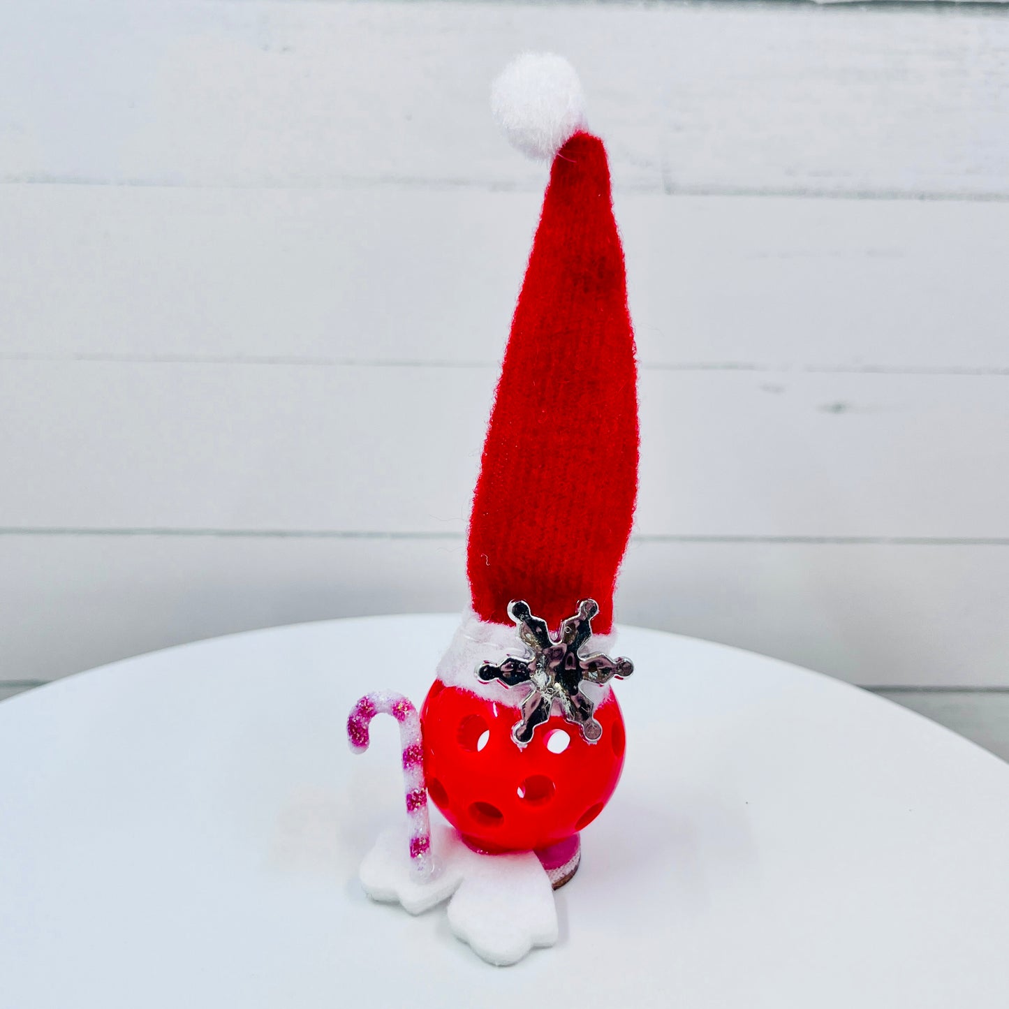 Micro Santa Pickleball Cake And Cupcake Toppers | Pickleball Christmas Gifts And Decor