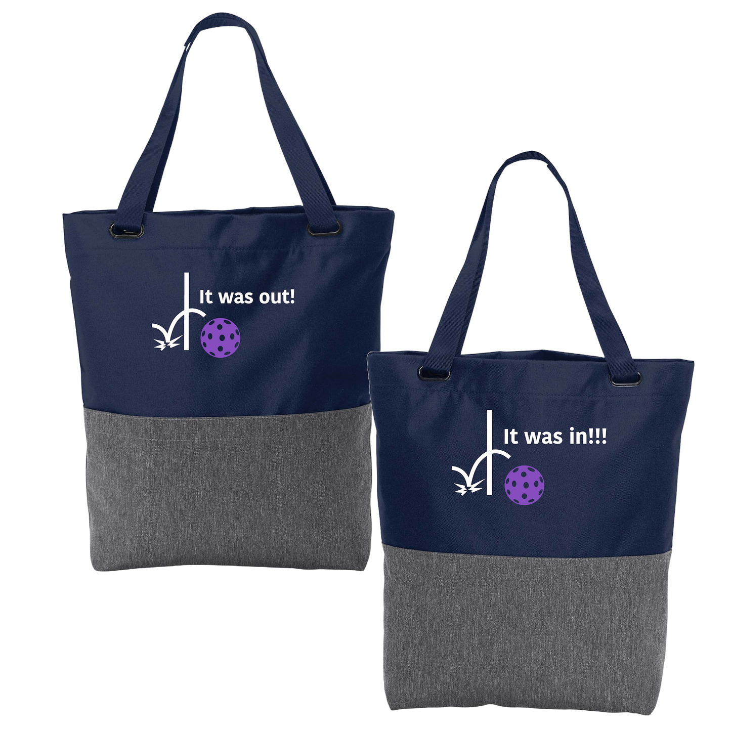 It was out! It was in!!! | Pickleball Sports Convertible Tote Bag | Medium Size Court Tote Bag