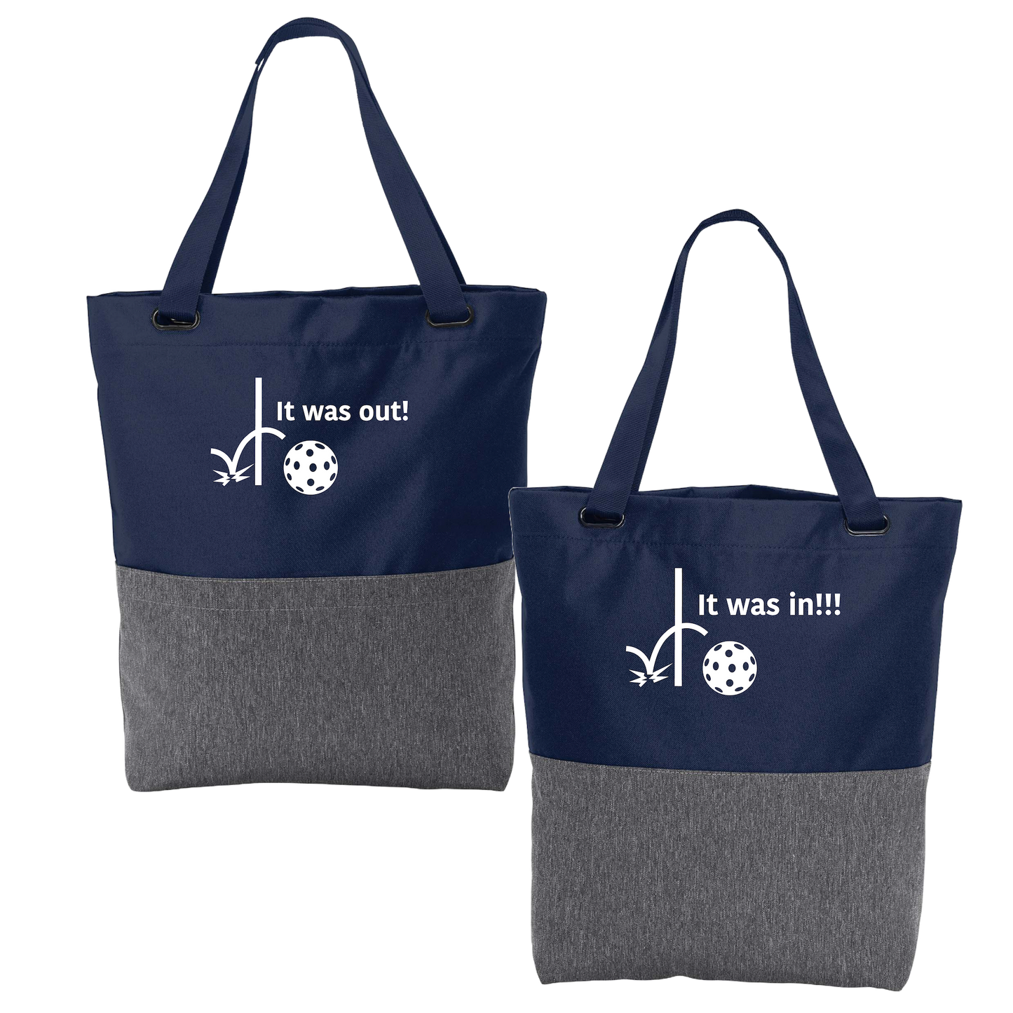 It was out! It was in!!! | Pickleball Sports Convertible Tote Bag | Medium Size Court Tote Bag