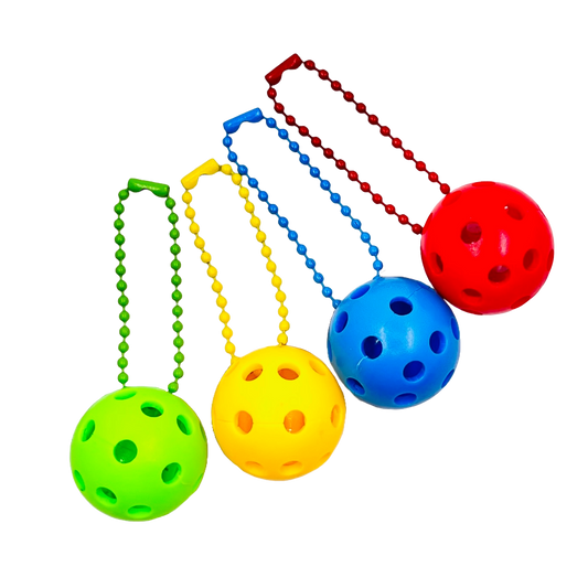 Micro Pickleball Bag Tags (Matching Chains) | Fun Pickleball Gifts