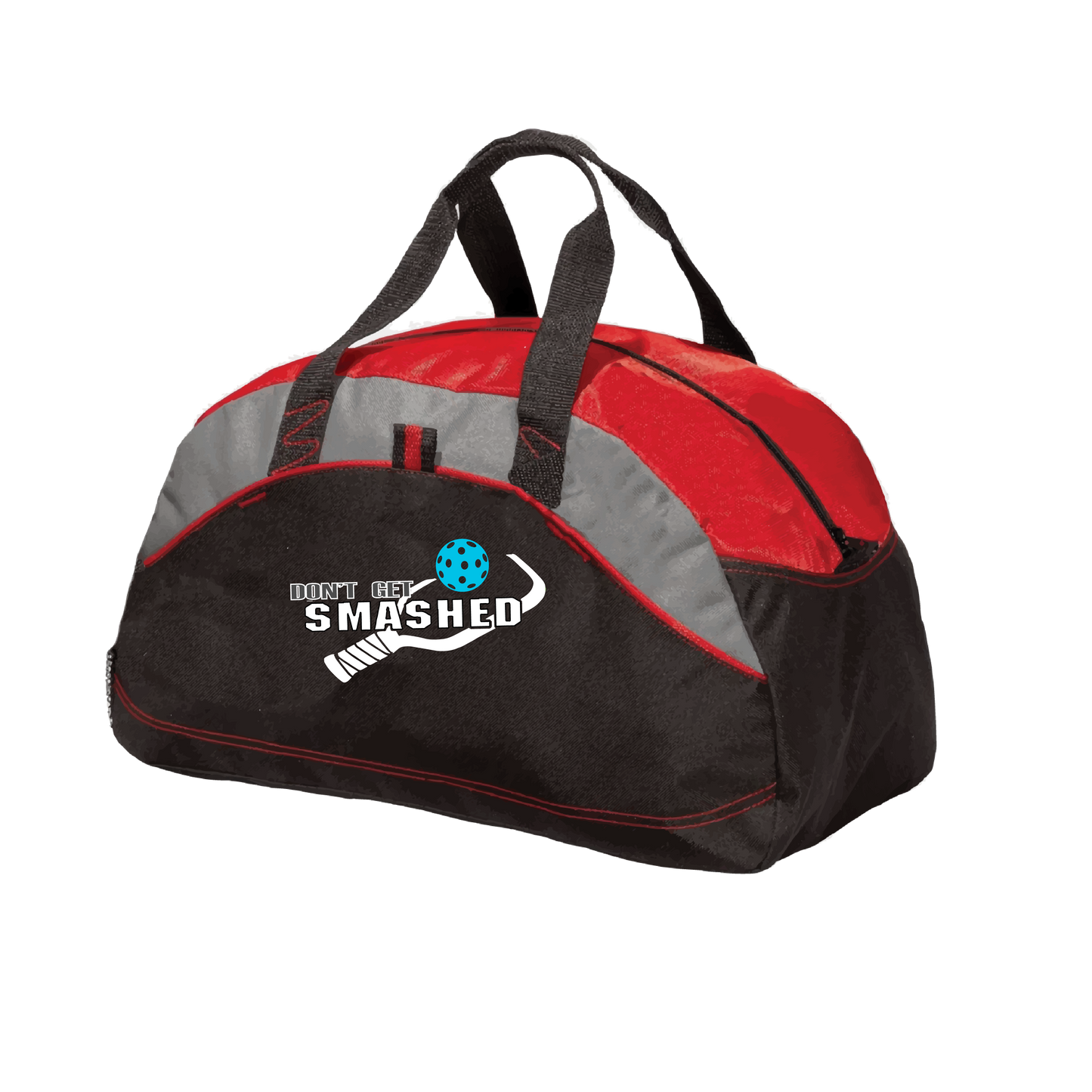 Don't Get Smashed (Customizable Ball Color) | Pickleball Sports Duffel | Medium Size Court Bag