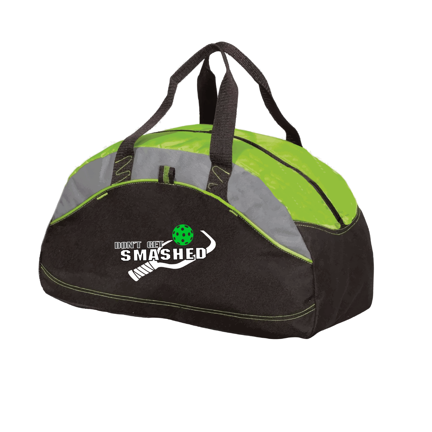 Don't Get Smashed (Customizable Ball Color) | Pickleball Sports Duffel | Medium Size Court Bag