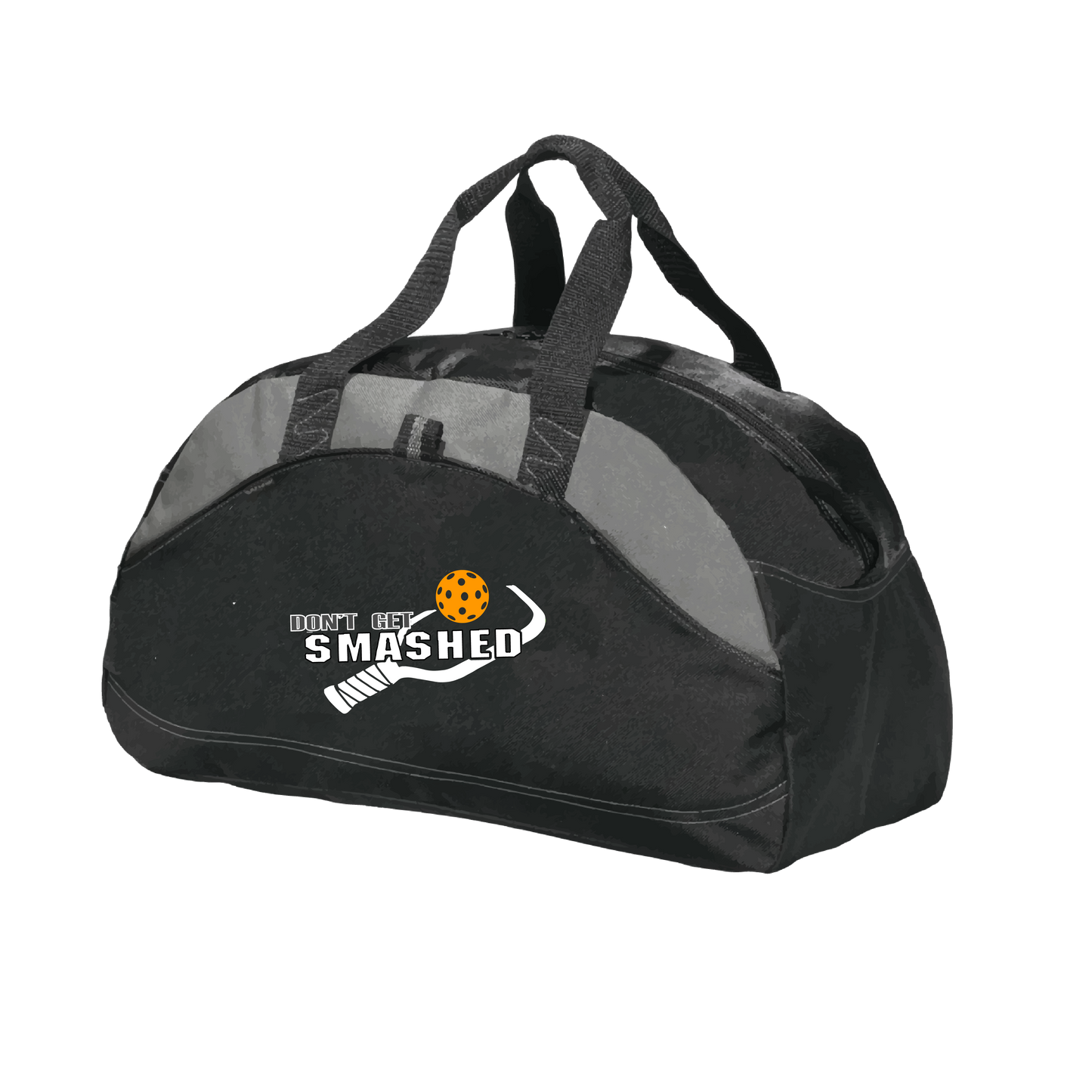 Don't Get Smashed (Customizable Ball Color) | Pickleball Sports Duffel | Medium Size Court Bag