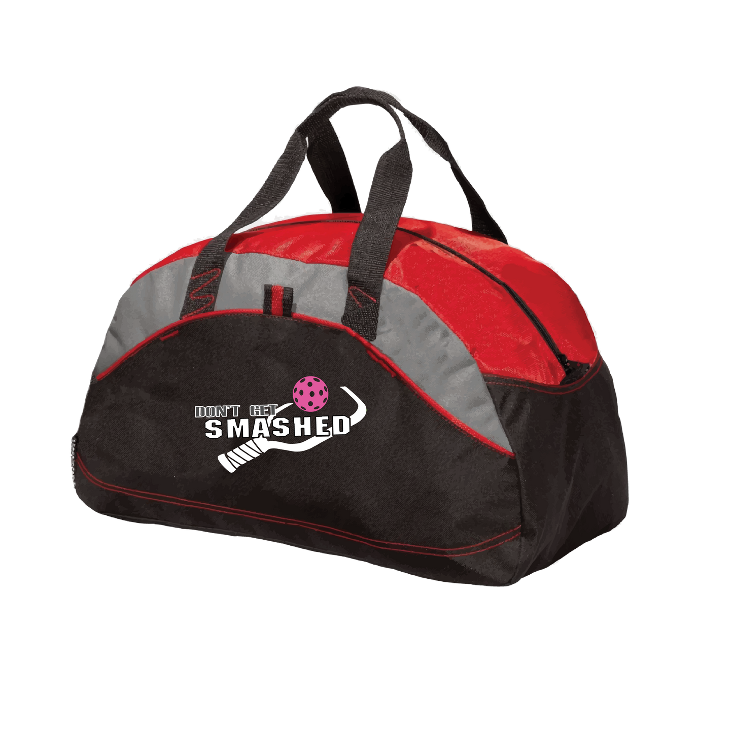 Don't Get Smashed (Customizable Ball Color) | Pickleball Sports Duffel | Medium Size Court Bag