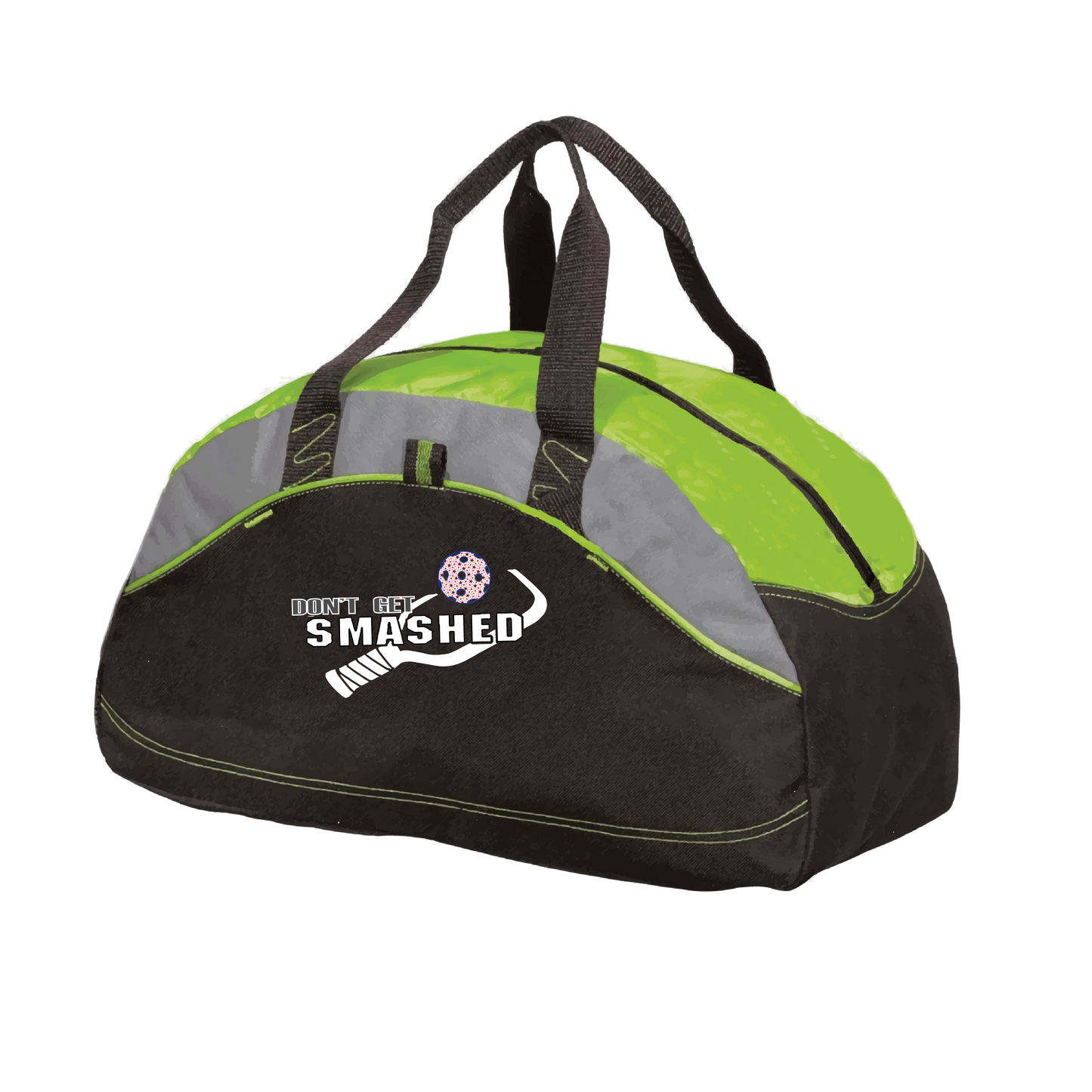 Don't Get Smashed (Customizable Ball Color) | Pickleball Sports Duffel | Medium Size Court Bag