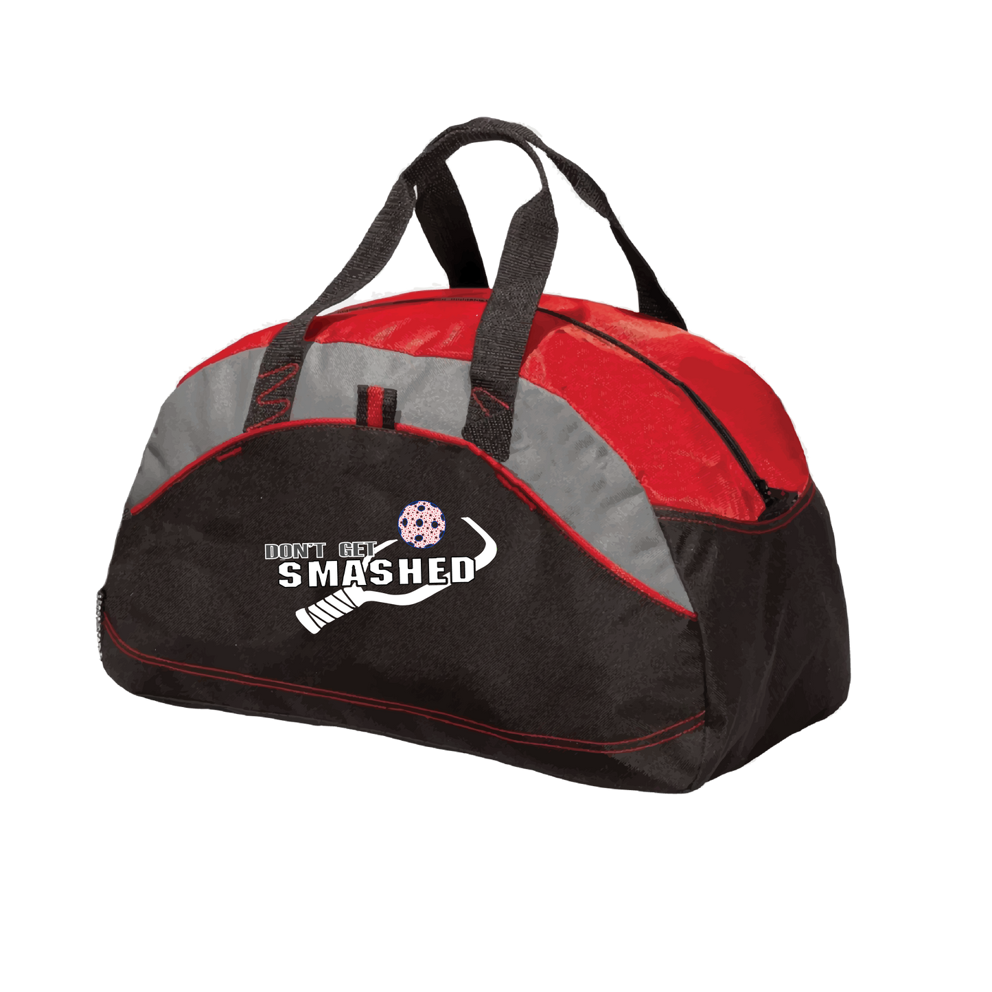 Don't Get Smashed (Customizable Ball Color) | Pickleball Sports Duffel | Medium Size Court Bag