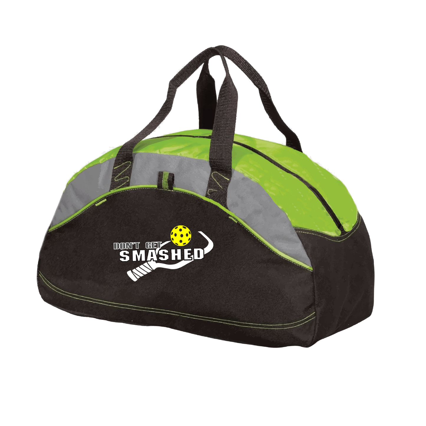 Don't Get Smashed (Customizable Ball Color) | Pickleball Sports Duffel | Medium Size Court Bag