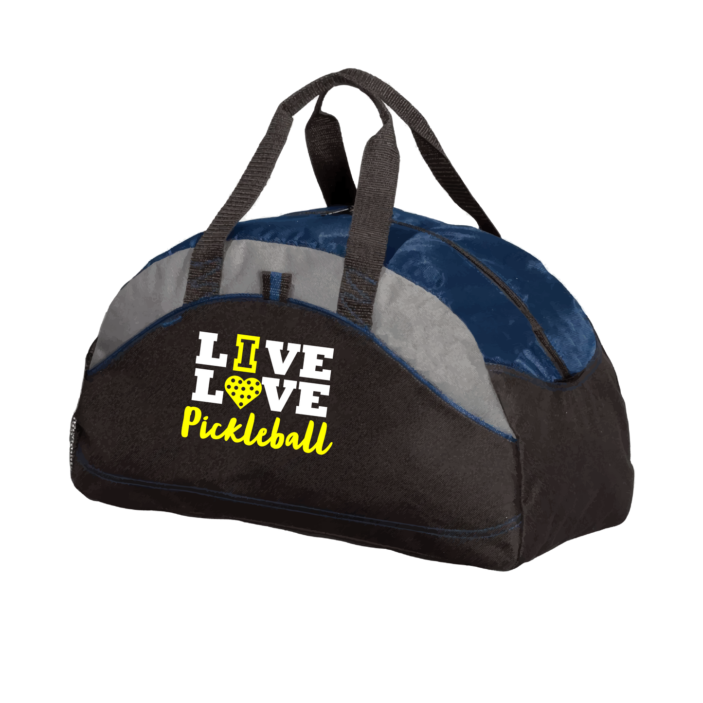 Live Love Pickleball | Pickleball Sports Duffel | Medium Size Court Bag