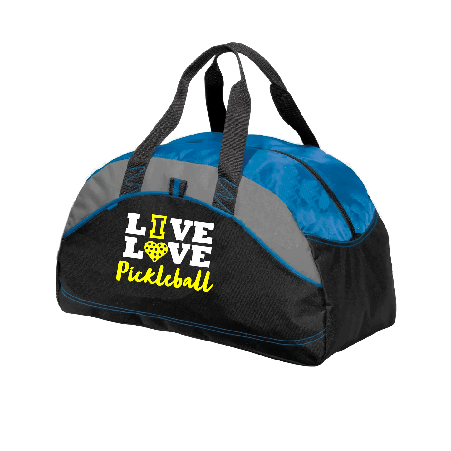 Live Love Pickleball | Pickleball Sports Duffel | Medium Size Court Bag