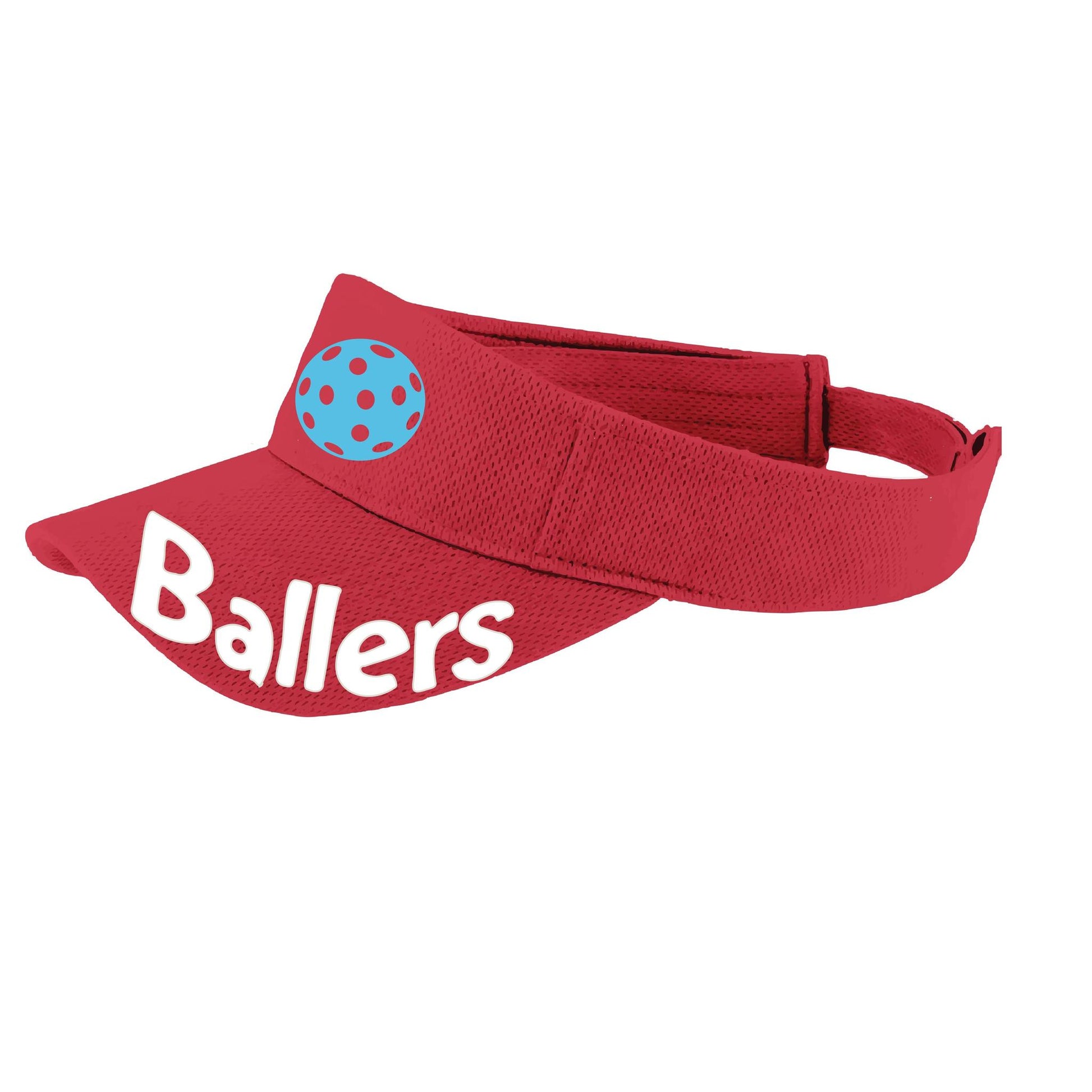 Ballers With Pickleballs (10 Custom Colors) | Pickleball Visors | Moisture Wicking 100% Polyester