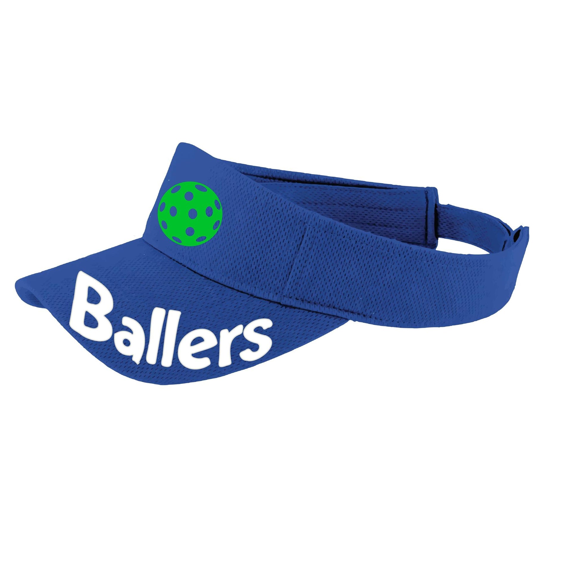 Ballers With Pickleballs (10 Custom Colors) | Pickleball Visors | Moisture Wicking 100% Polyester