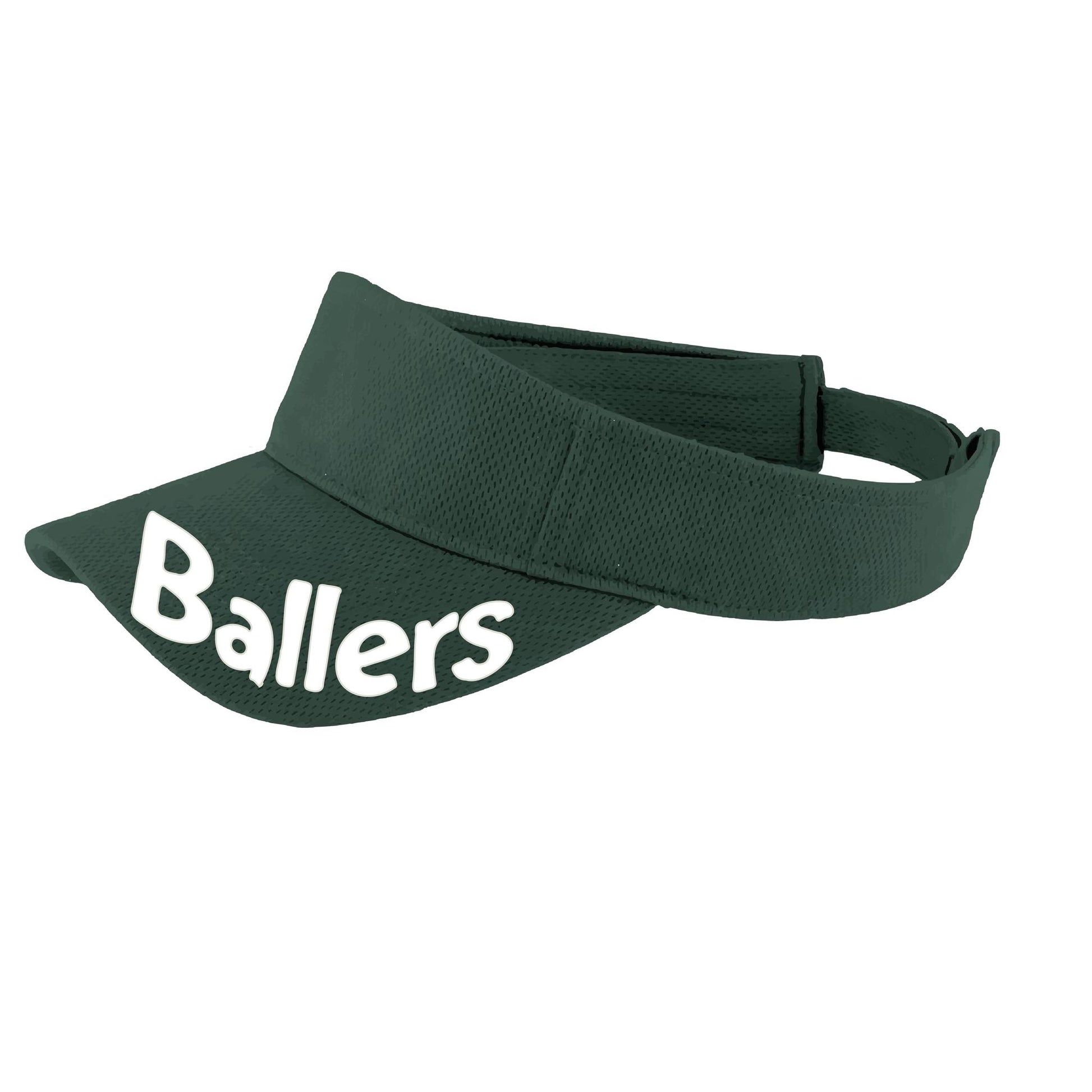 Ballers With Pickleballs (10 Custom Colors) | Pickleball Visors | Moisture Wicking 100% Polyester
