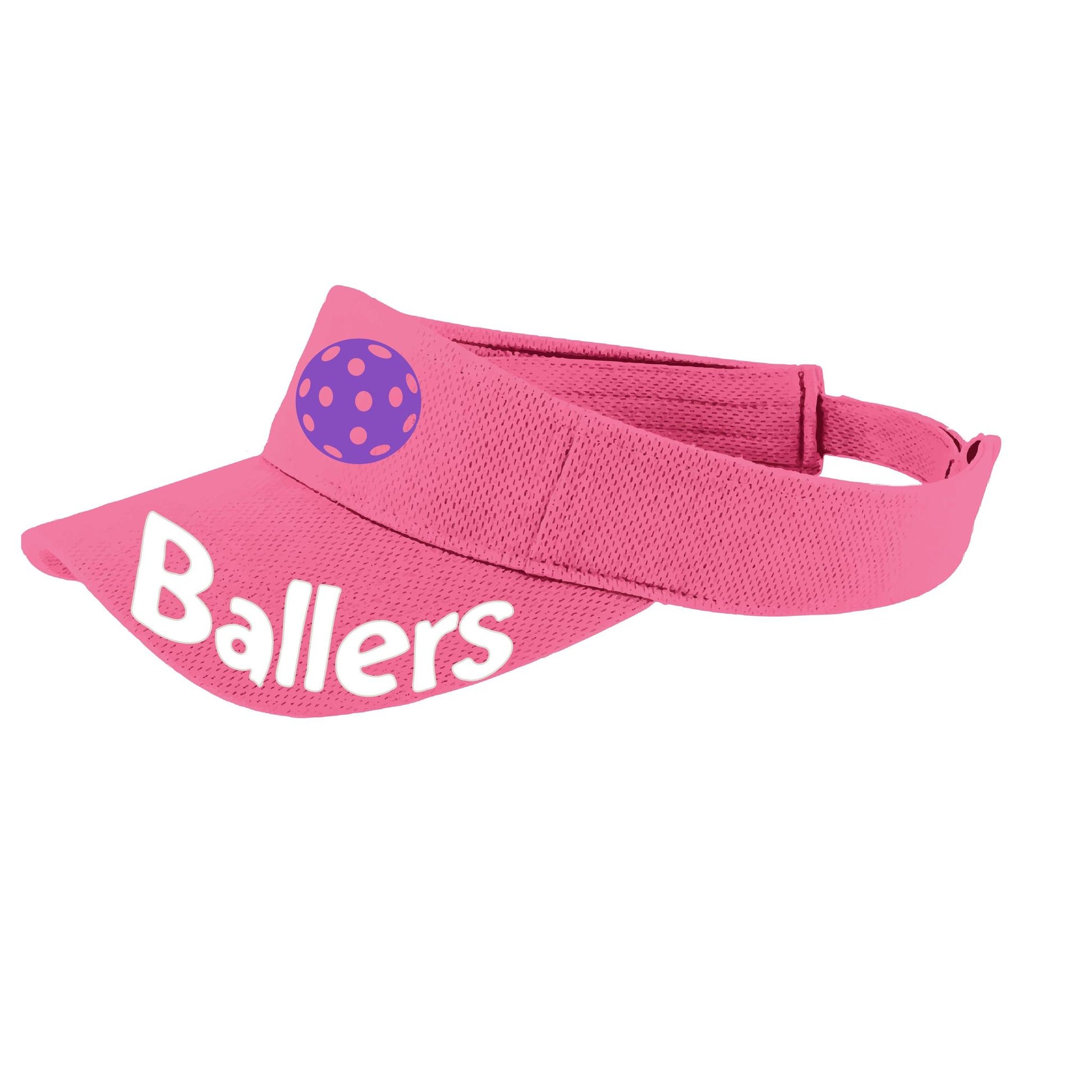 Ballers With Pickleballs (10 Custom Colors) | Pickleball Visors | Moisture Wicking 100% Polyester