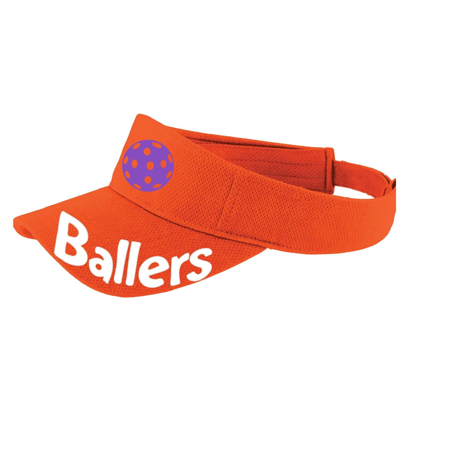 Ballers With Pickleballs (10 Custom Colors) | Pickleball Visors | Moisture Wicking 100% Polyester