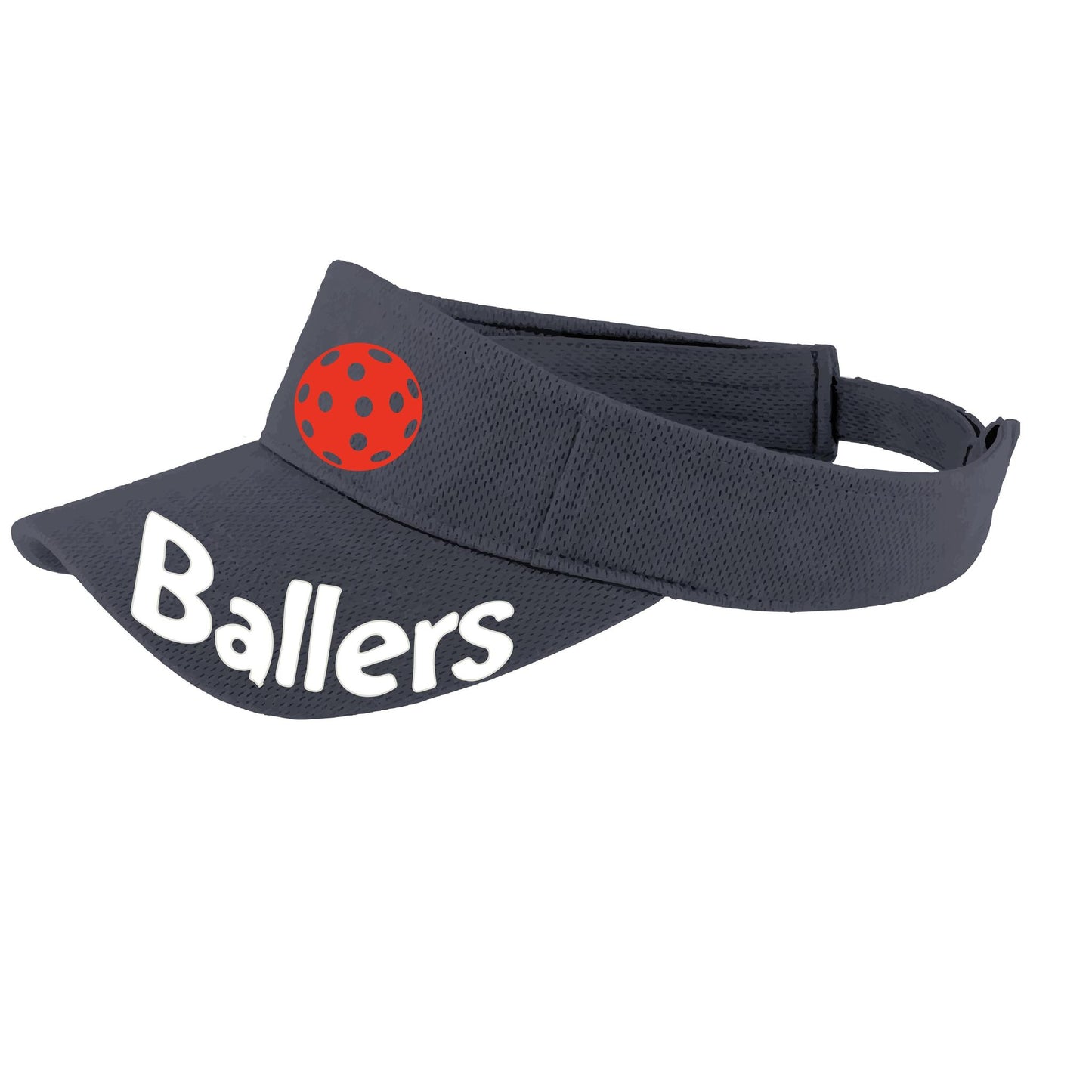 Ballers With Pickleballs (10 Custom Colors) | Pickleball Visors | Moisture Wicking 100% Polyester
