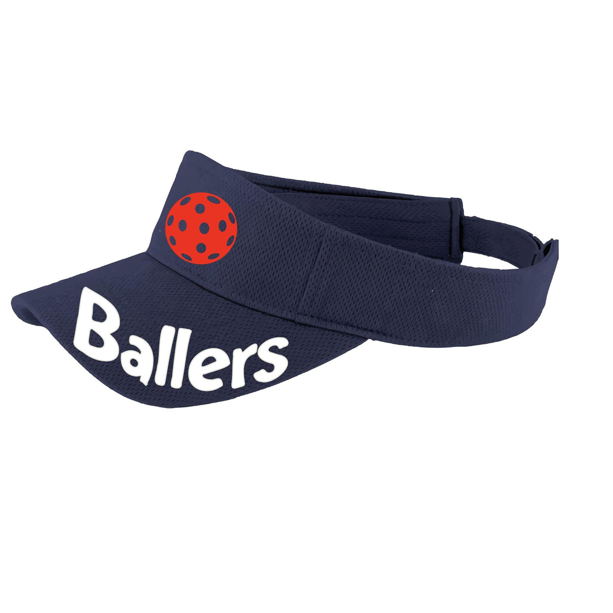 Ballers With Pickleballs (10 Custom Colors) | Pickleball Visors | Moisture Wicking 100% Polyester