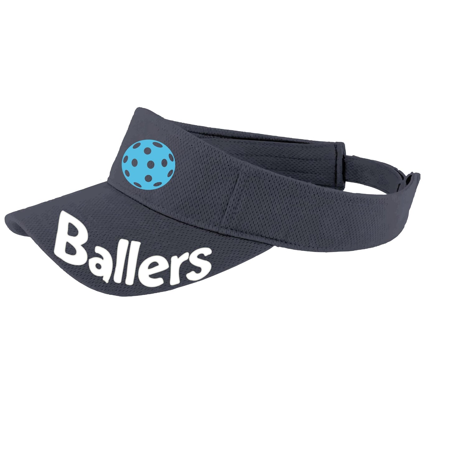 Ballers With Pickleballs (10 Custom Colors) | Pickleball Visors | Moisture Wicking 100% Polyester